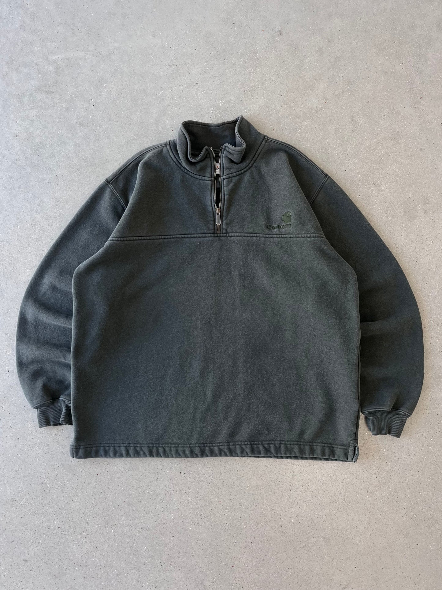 Vintage Carhartt Olive Quarter Zip - L