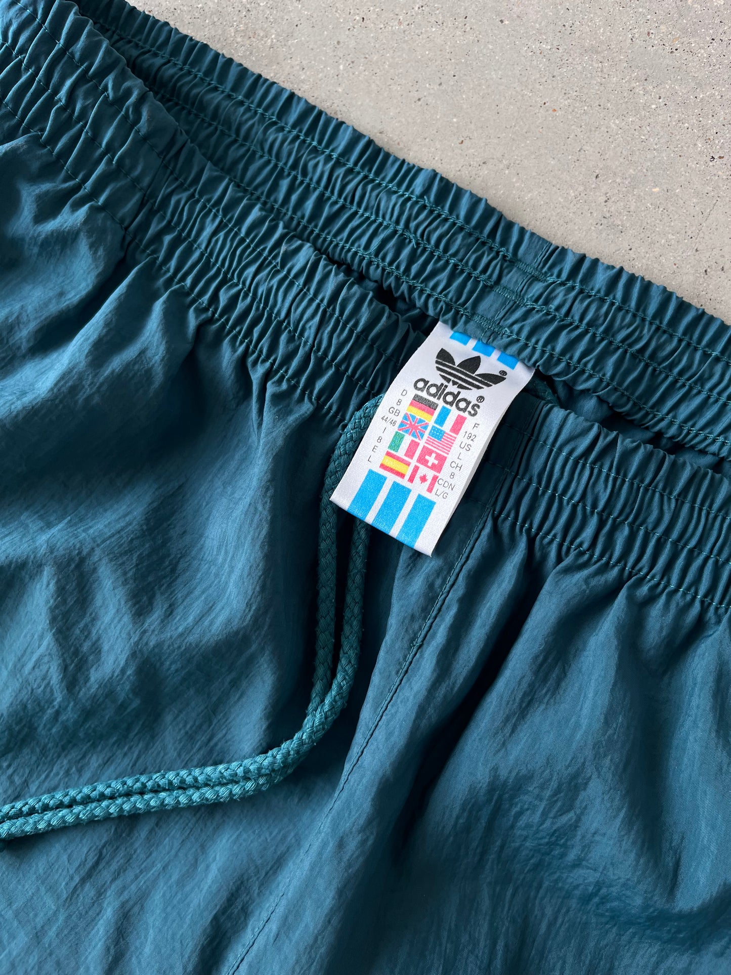 Vintage Adidas Aqua Green Track Suit 2 Piece Set - L