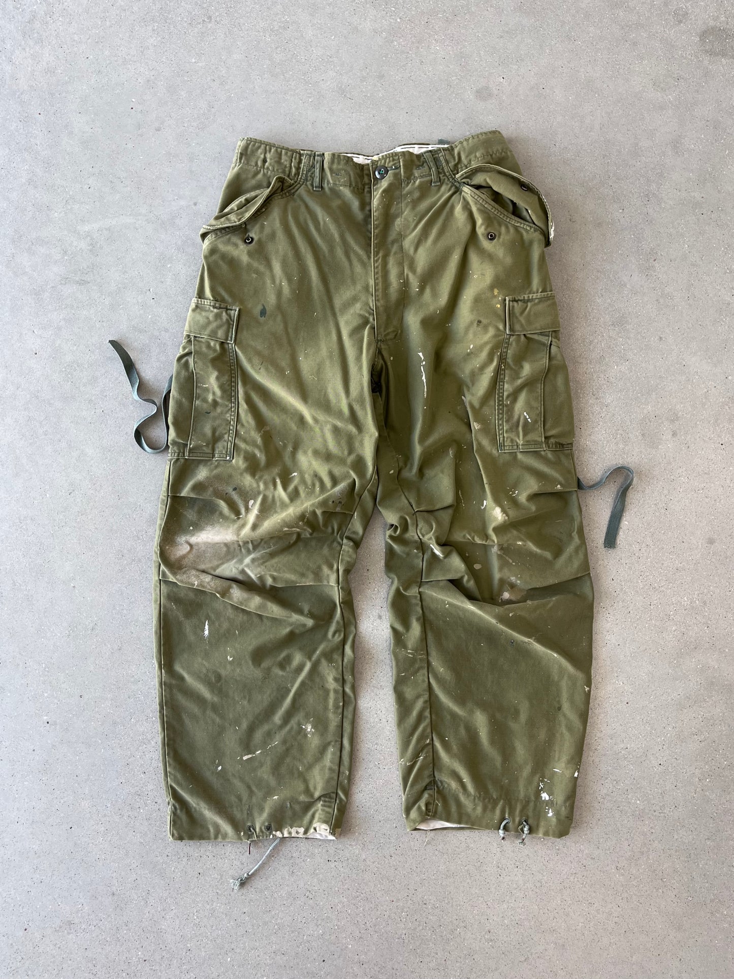 Vintage Military Painter's Parachute Cargo Pants - 34x30