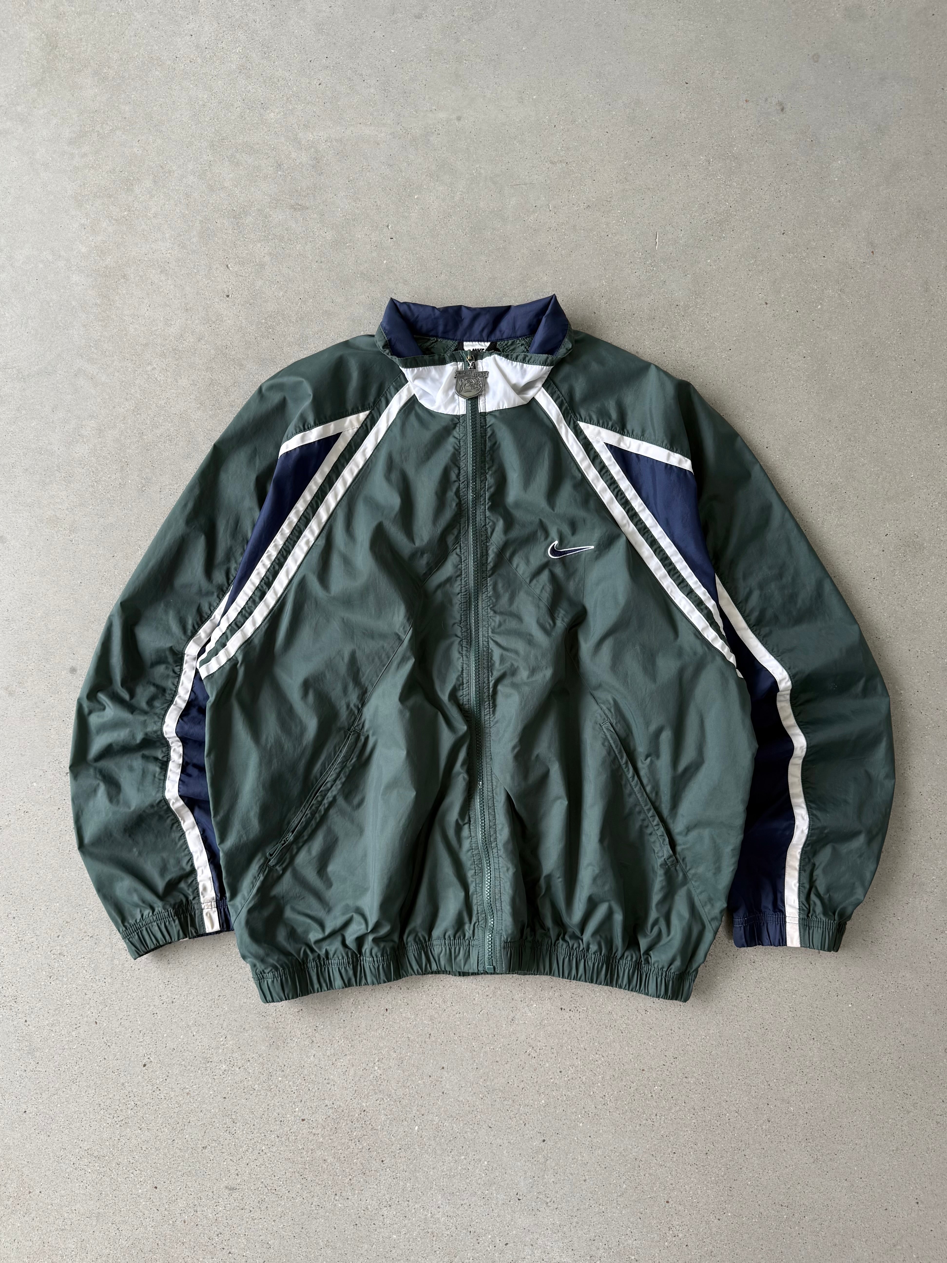 Vintage 1990s Nike Green/Navy Windbreaker - XL