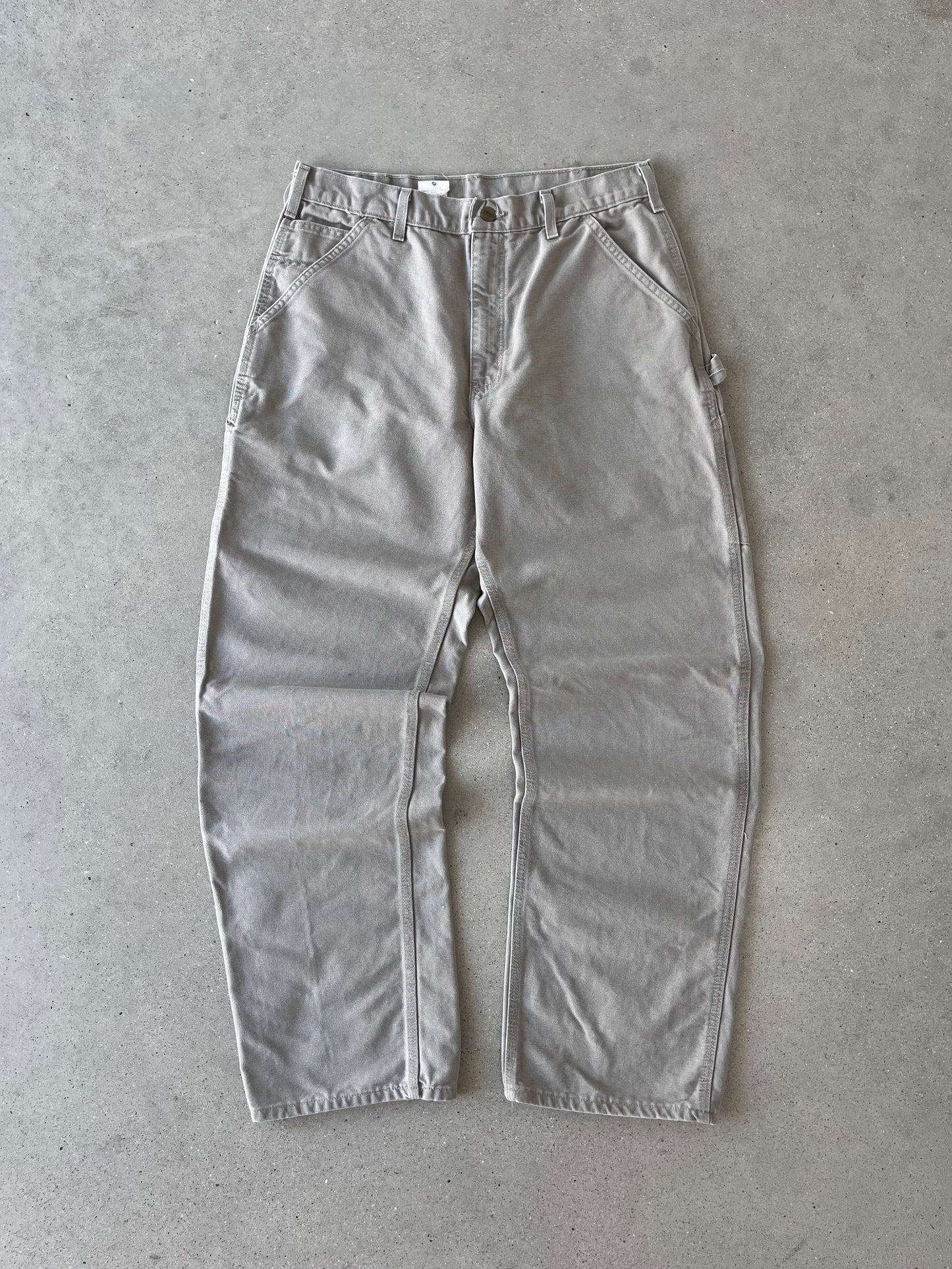 Vintage Carhartt Off-white Carpenter Pants - 33x33