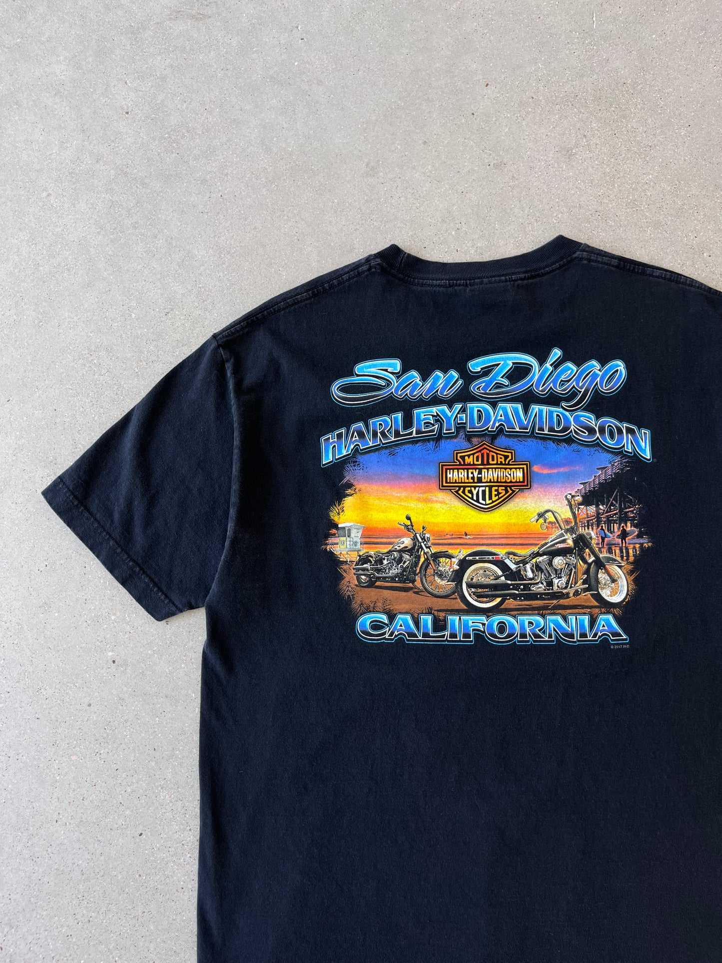 Vintage San Diego, California Harley Davidson Tee - L