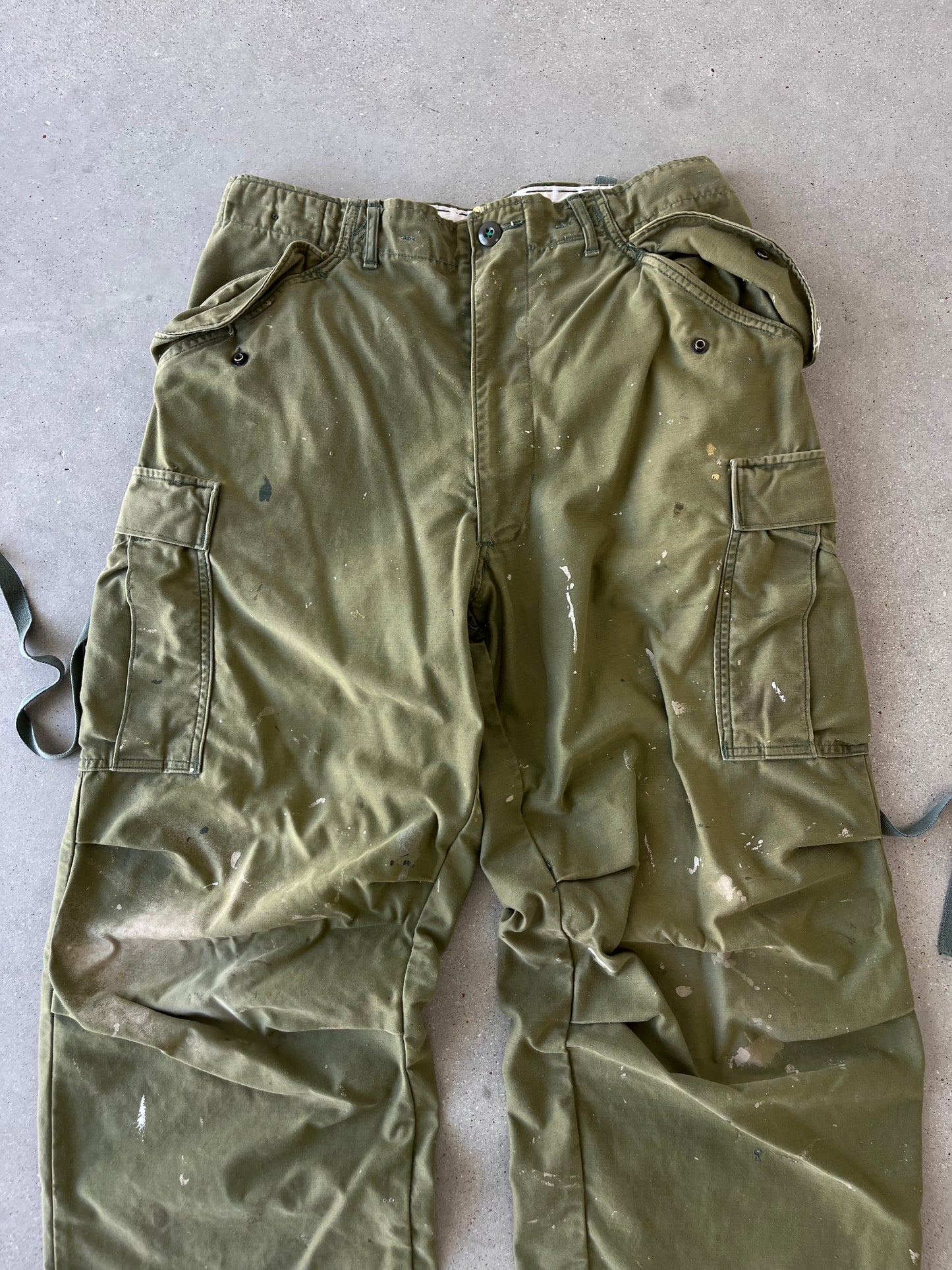 Vintage Military Painter's Parachute Cargo Pants - 34x30