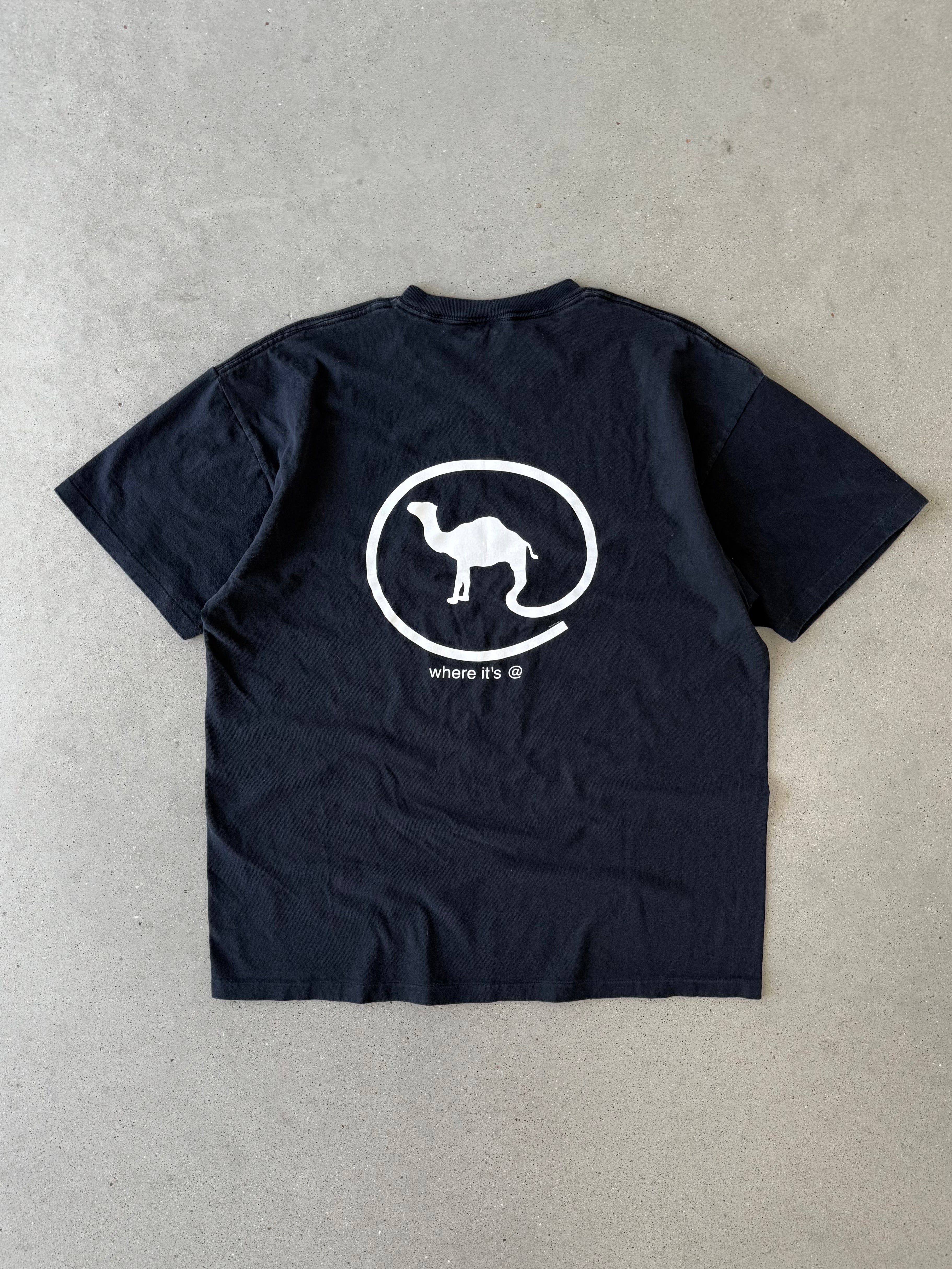Vintage 90s Camel Cigarette "Where it's @" Tee - XL