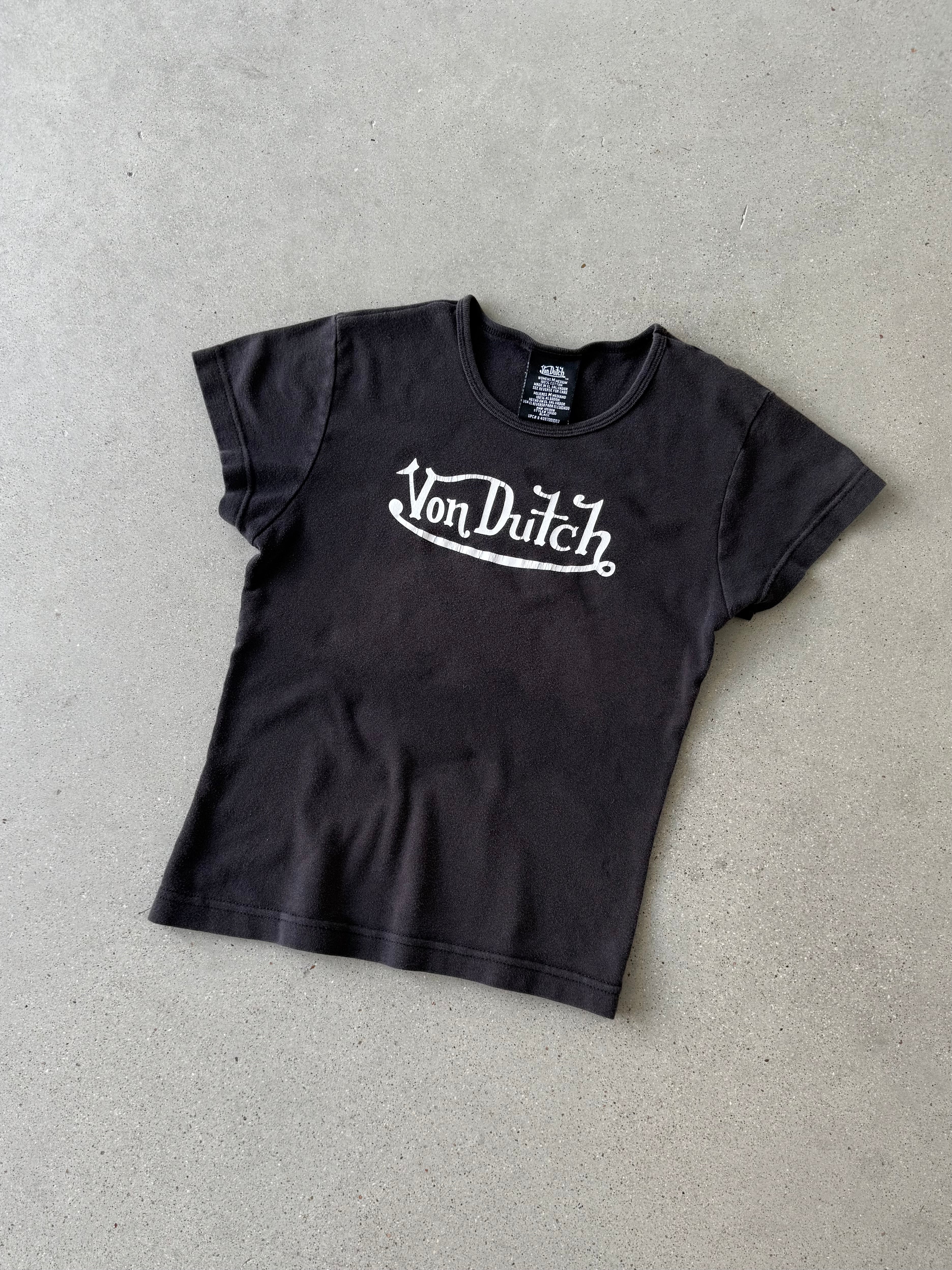 Vintage Women's Von Dutch Baby Tee - M