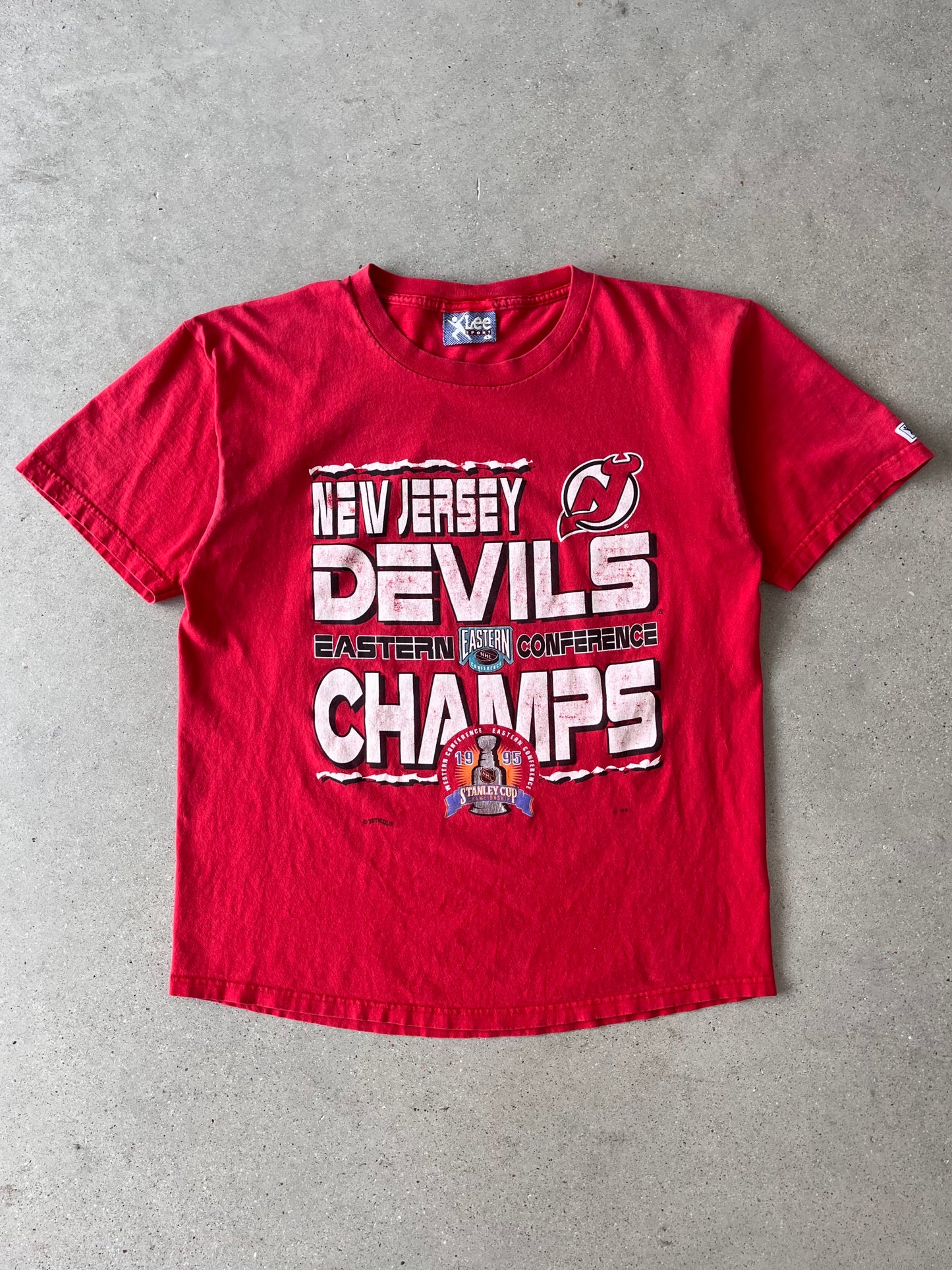 Vintage 1995 New Jersey Devils Stanley Cup Champs - L