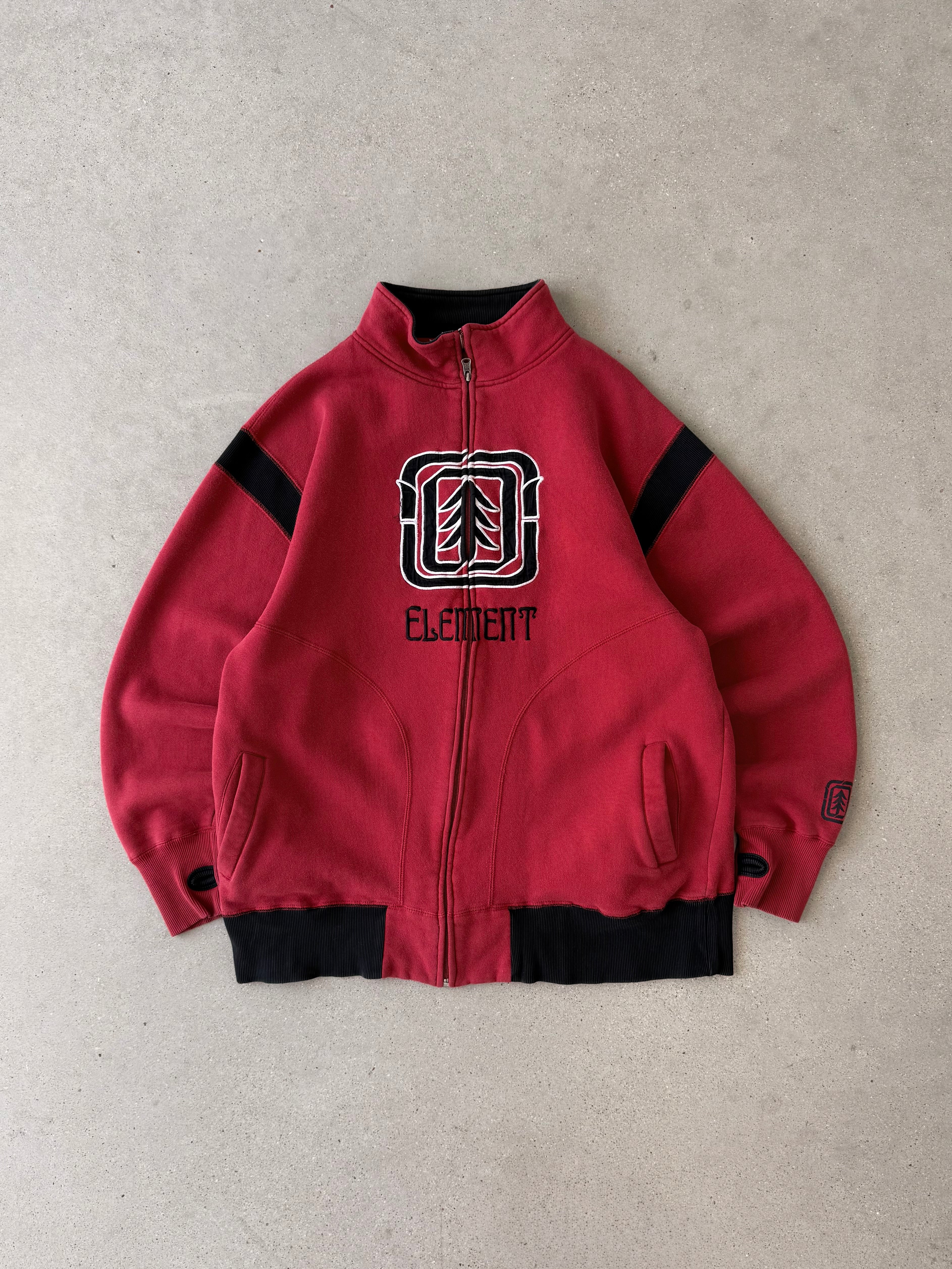 Vintage Y2K Element Zip-up Sweatshirt - XL