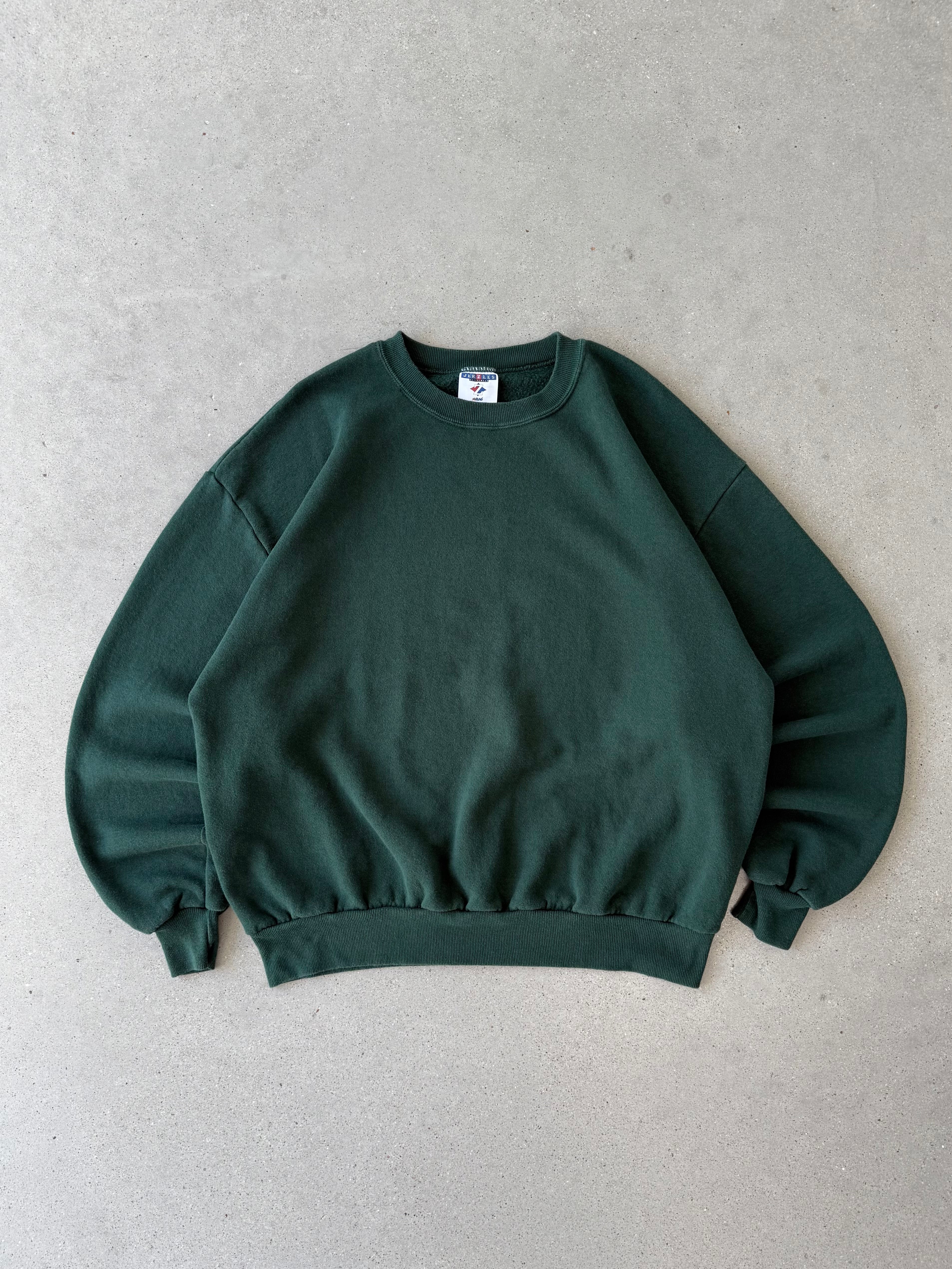 Vintage Jerzees Forest Green Sweatshirt - XL