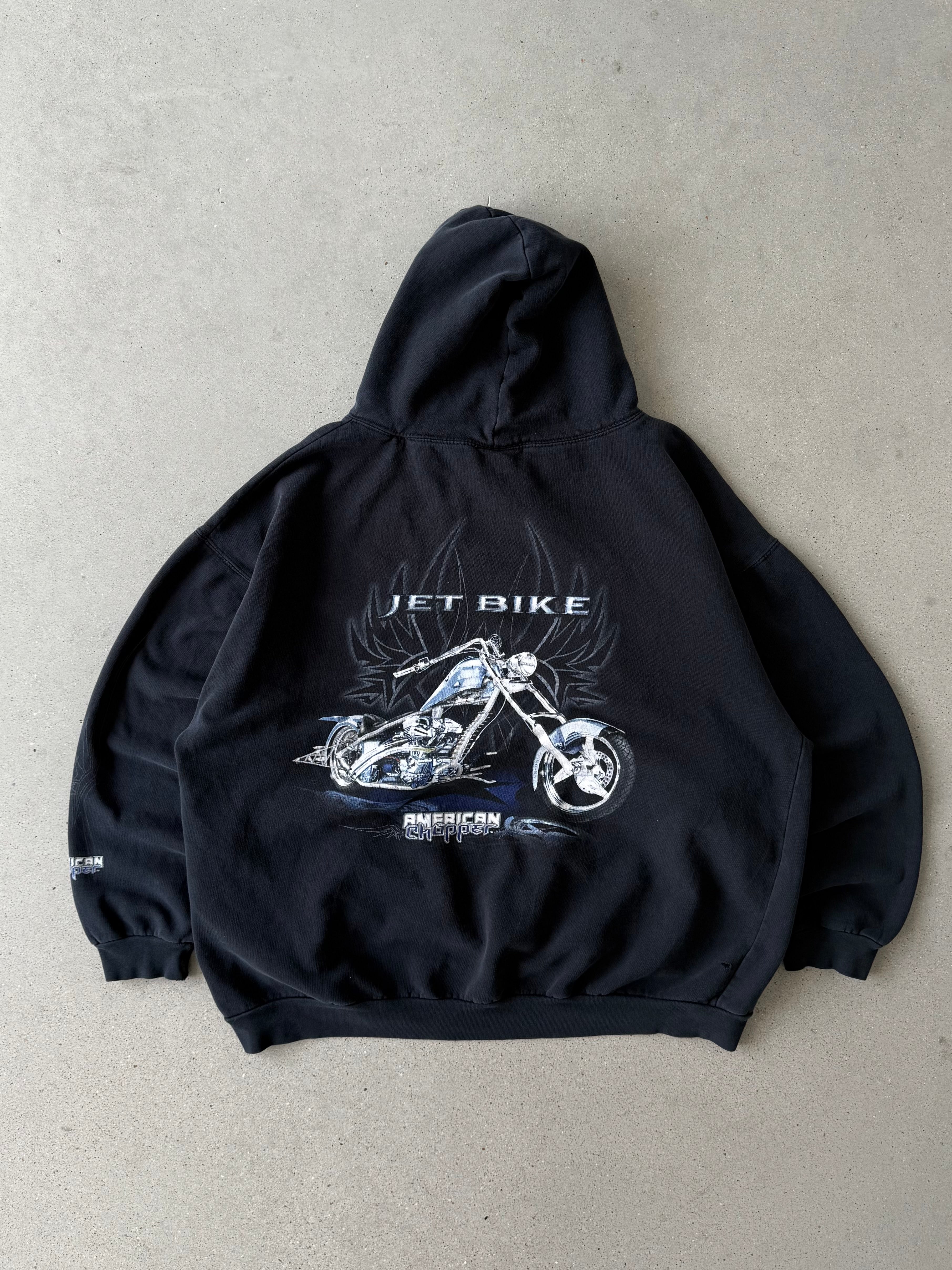 Vintage Y2K American Choppers Boxy  Hoodie - XXL
