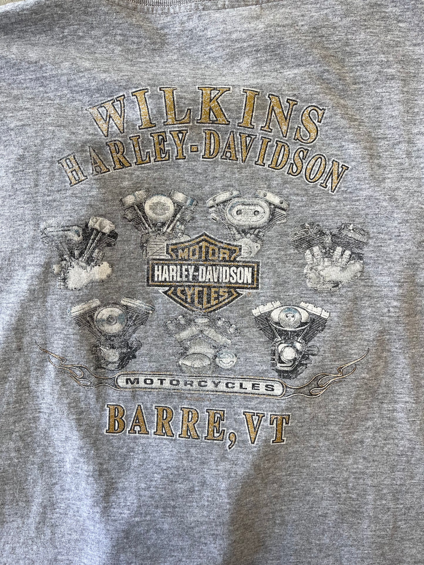 Vintage Wilkins Harley Davidson Tee - L