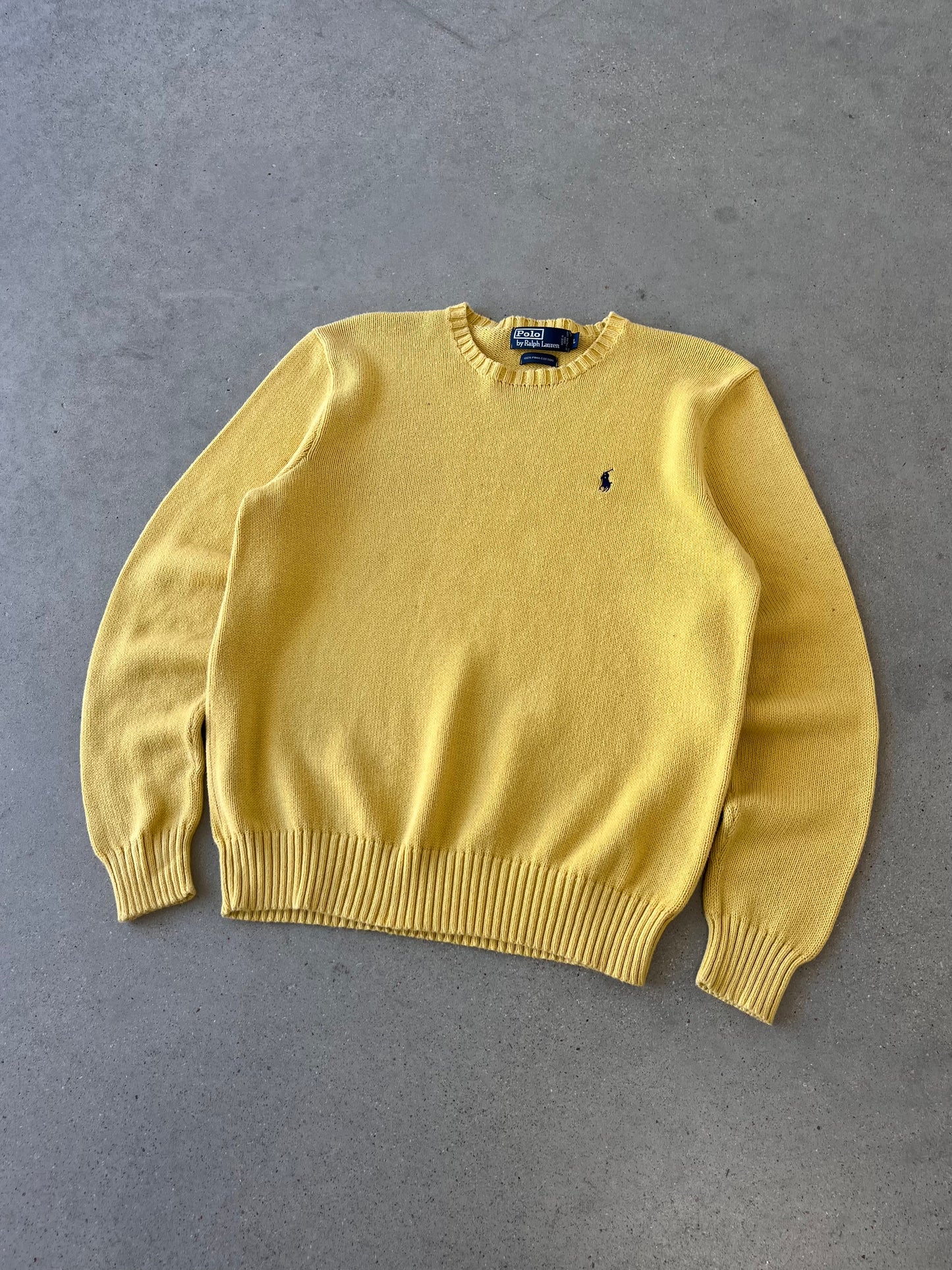 Vintage Polo Ralph Lauren Yellow Sweater - L