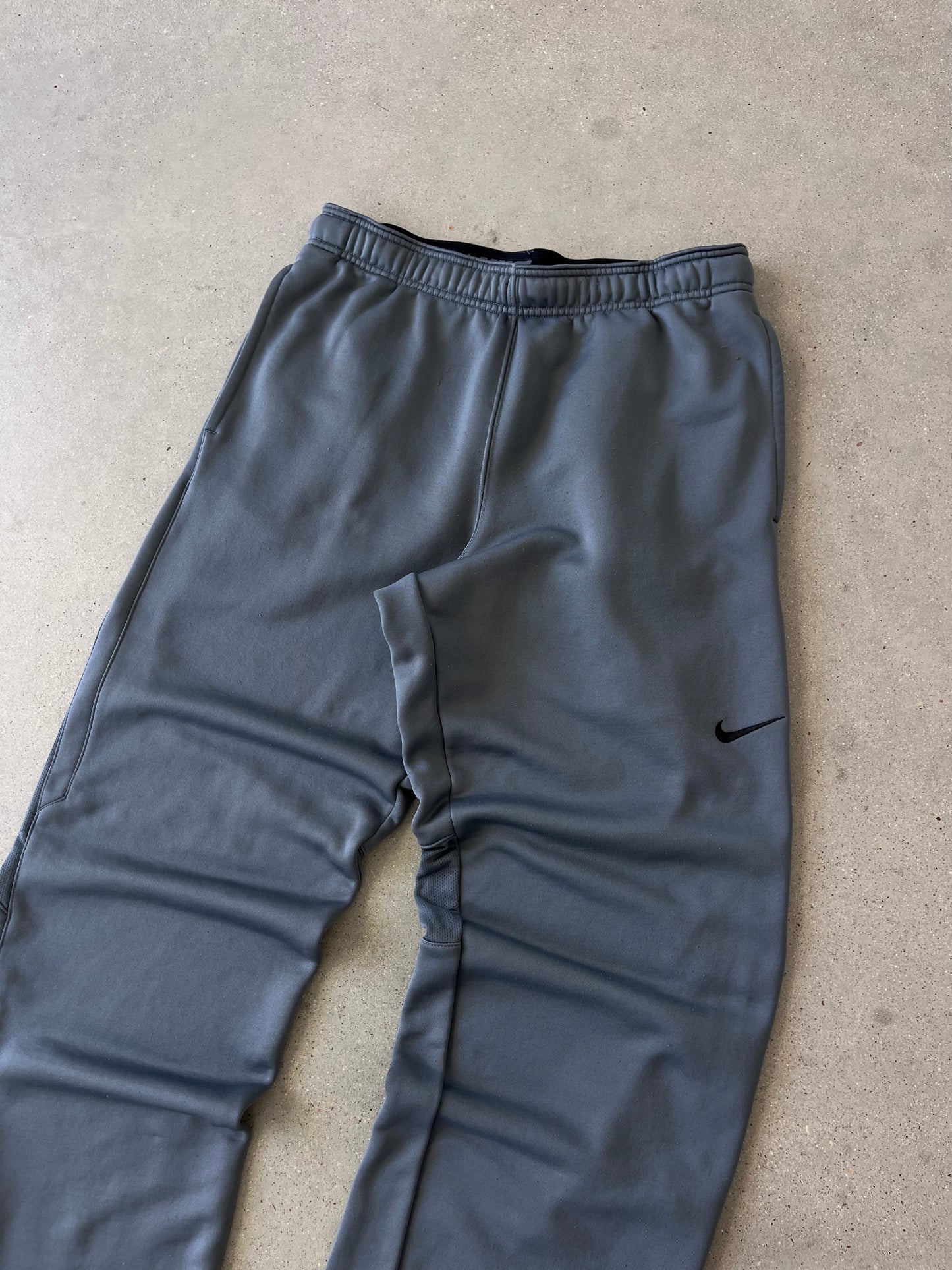 Vintage Nike Mini Swoosh Gray Track Pants - L