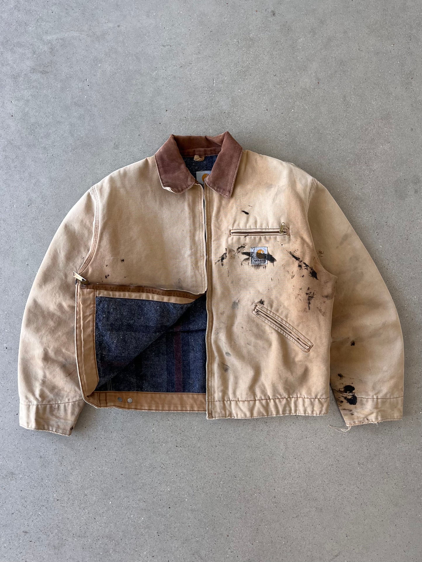 Vintage Carhartt Painter's Blanket-lined Detroit Jacket - M