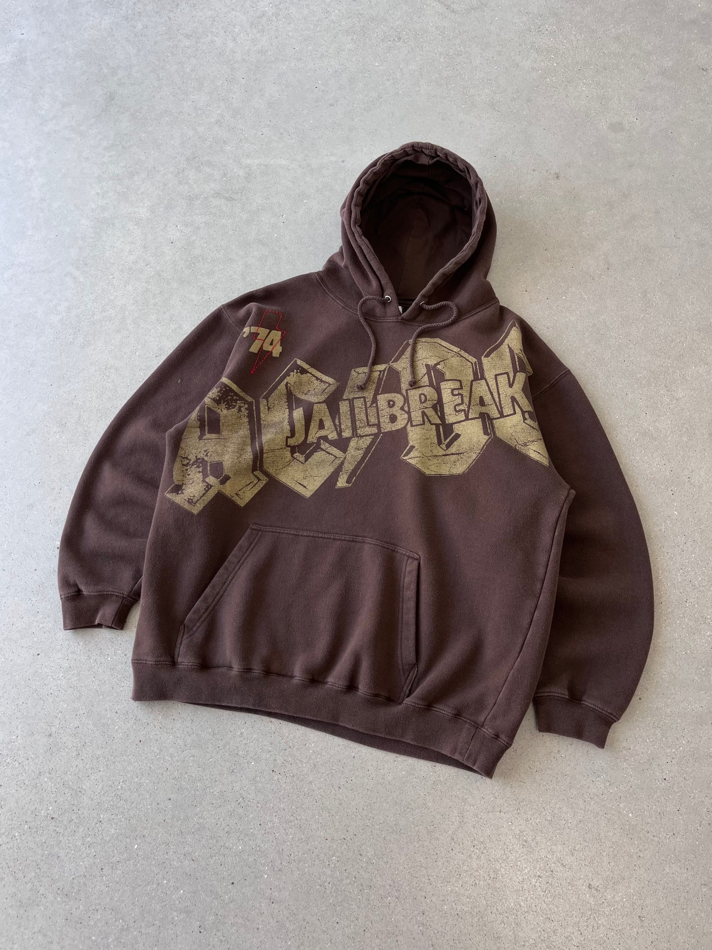 Vintage Y2K Jailbreak Brown Hoodie - XL