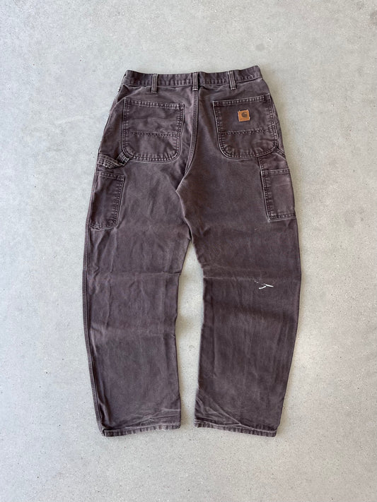 Vintage Carhartt Faded Brown Carpenter Pants - 32x32