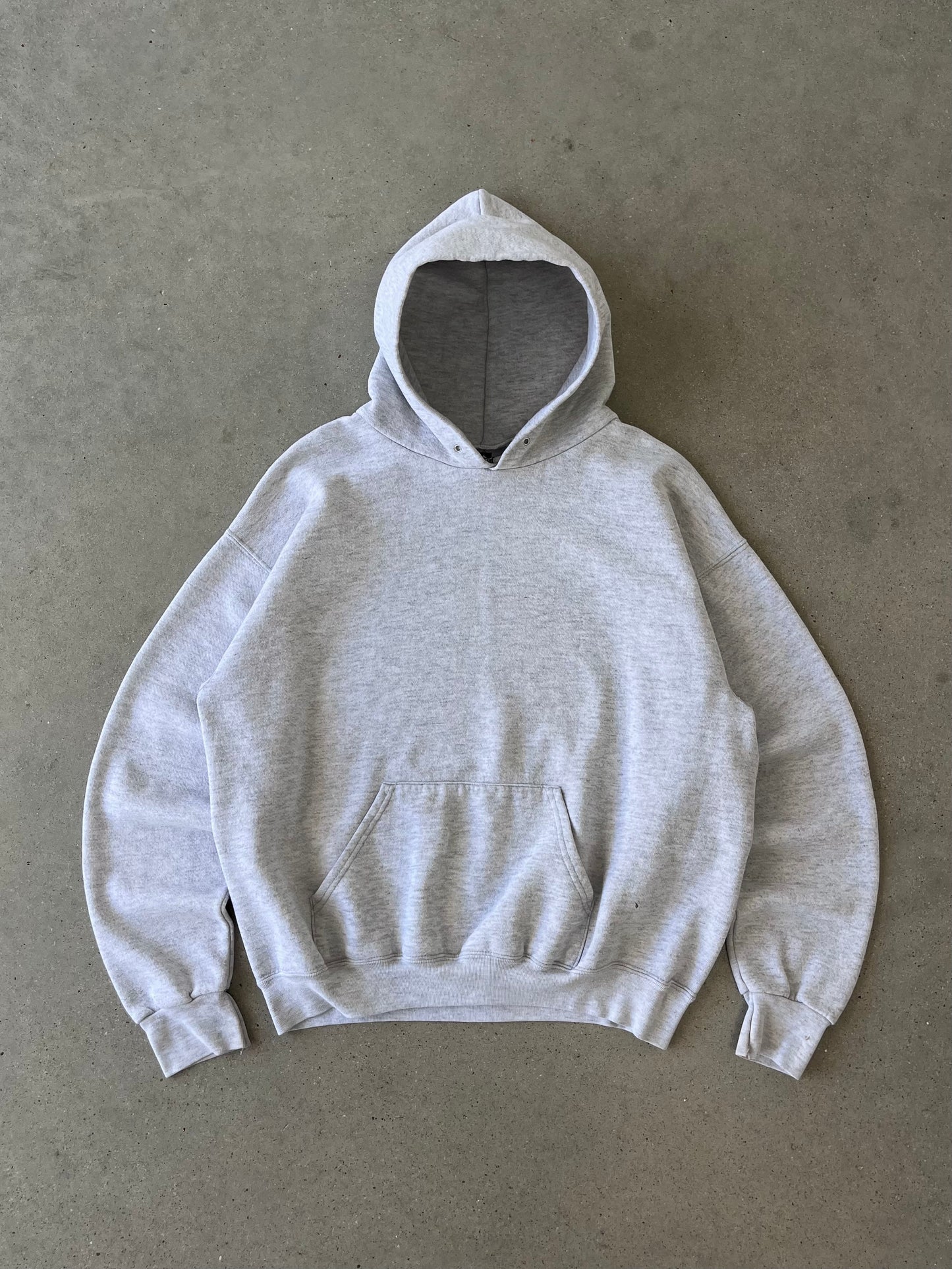 Vintage Franklin Heather-grey Hoodie - M