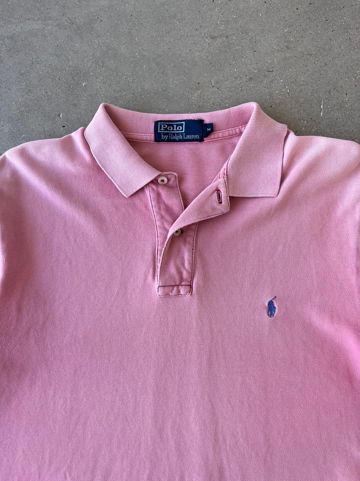 Vintage Faded Polo Ralph Lauren Pink Shirt - M