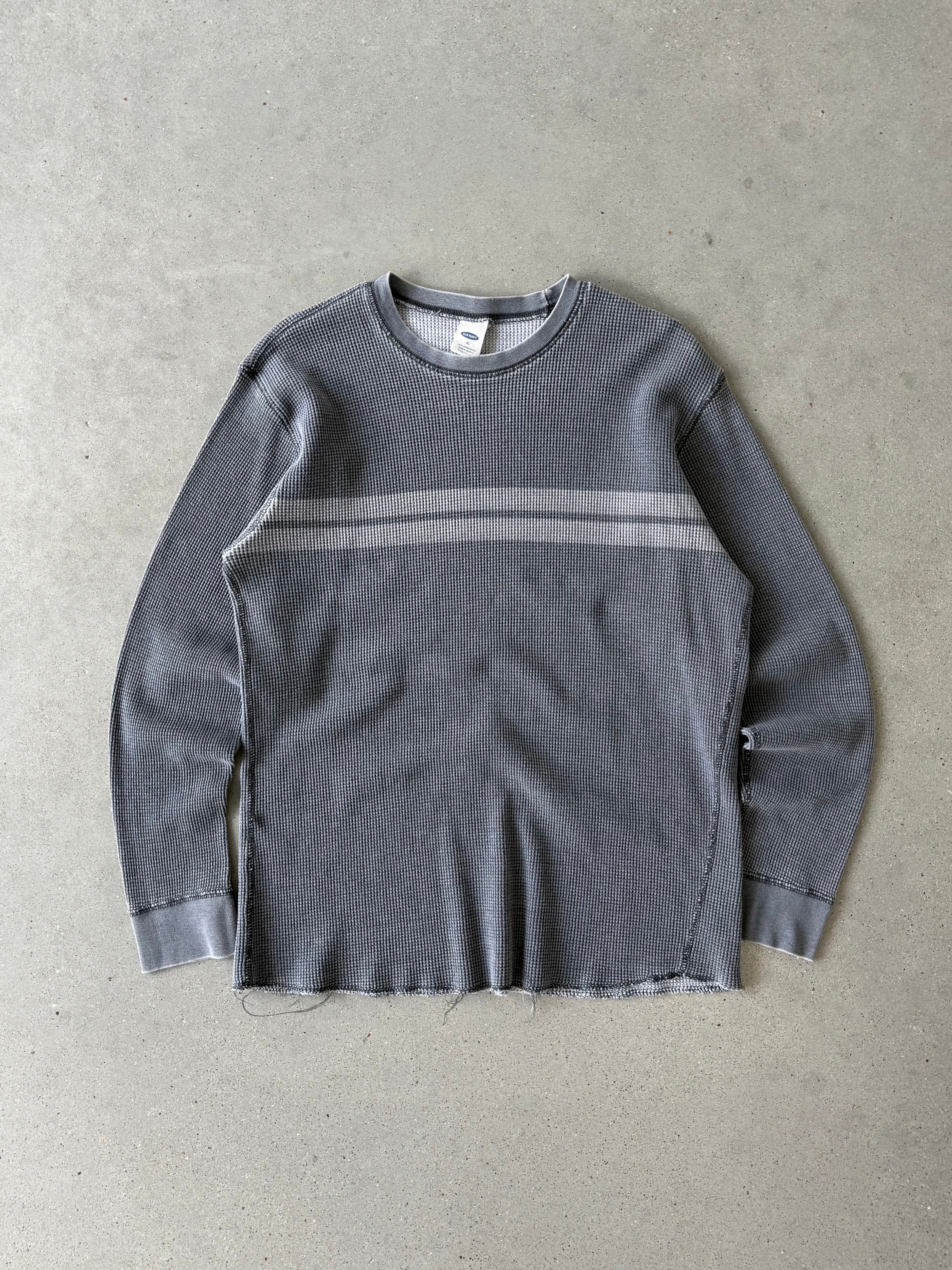 Vintage Old Navy Striped Thermal Long Sleeve - M