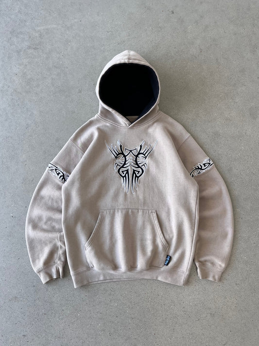 Vintage Y2K Silver Point Embroidered Hoodie - M