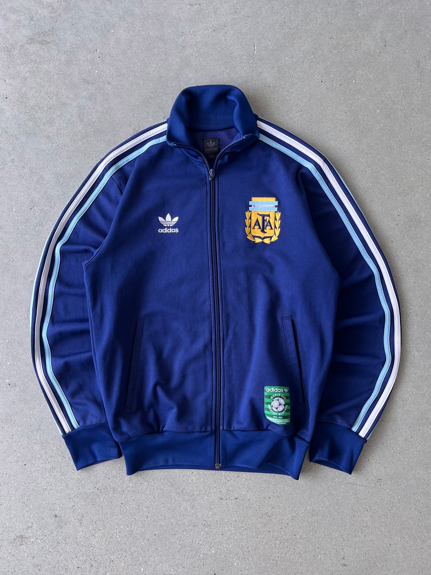 Vintage Adidas 'Hand of God' Diego Maradona Argentina Track Jacket - S