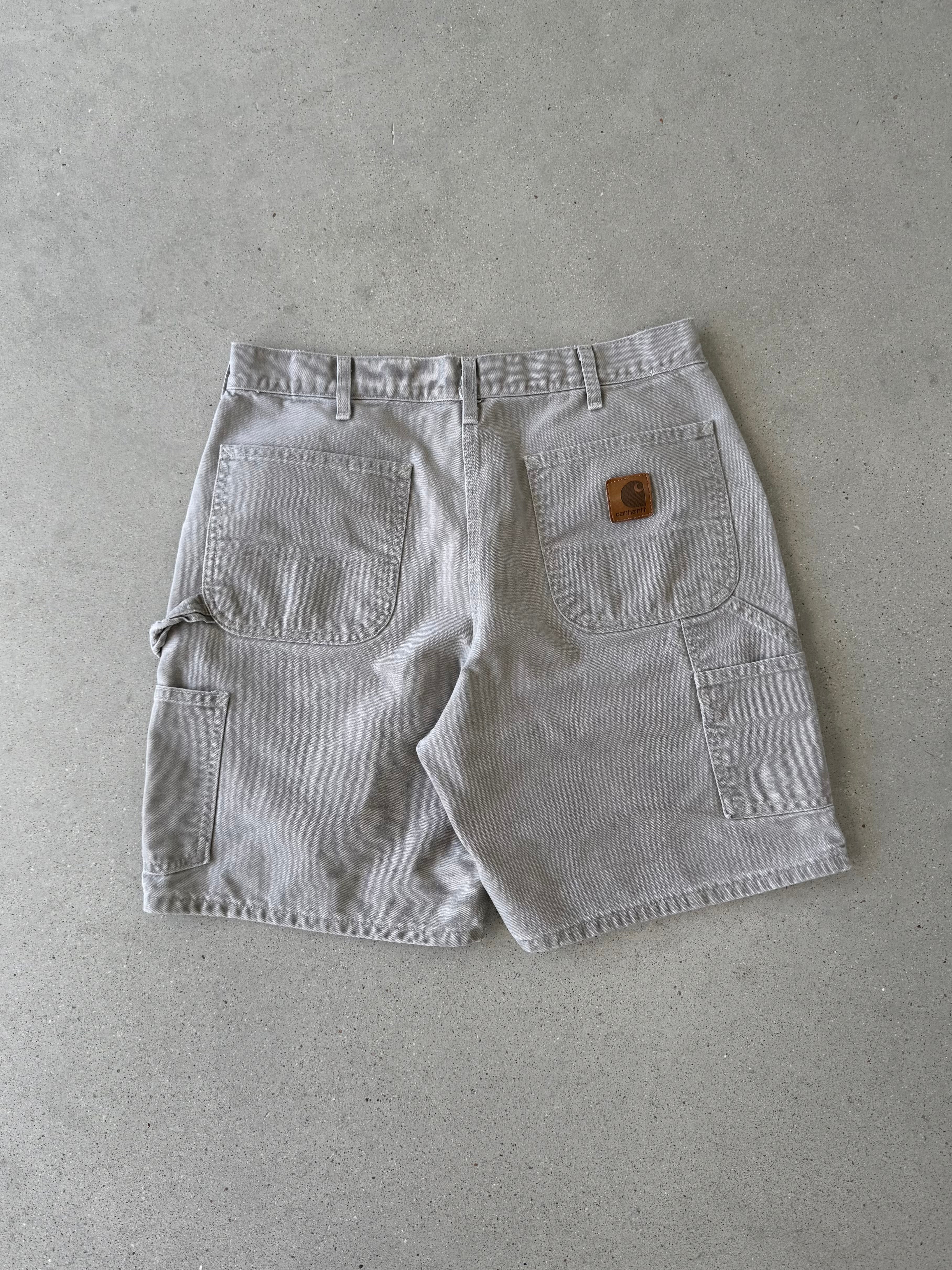 Vintage Carhartt Off-White Carpenter Shorts - 32W