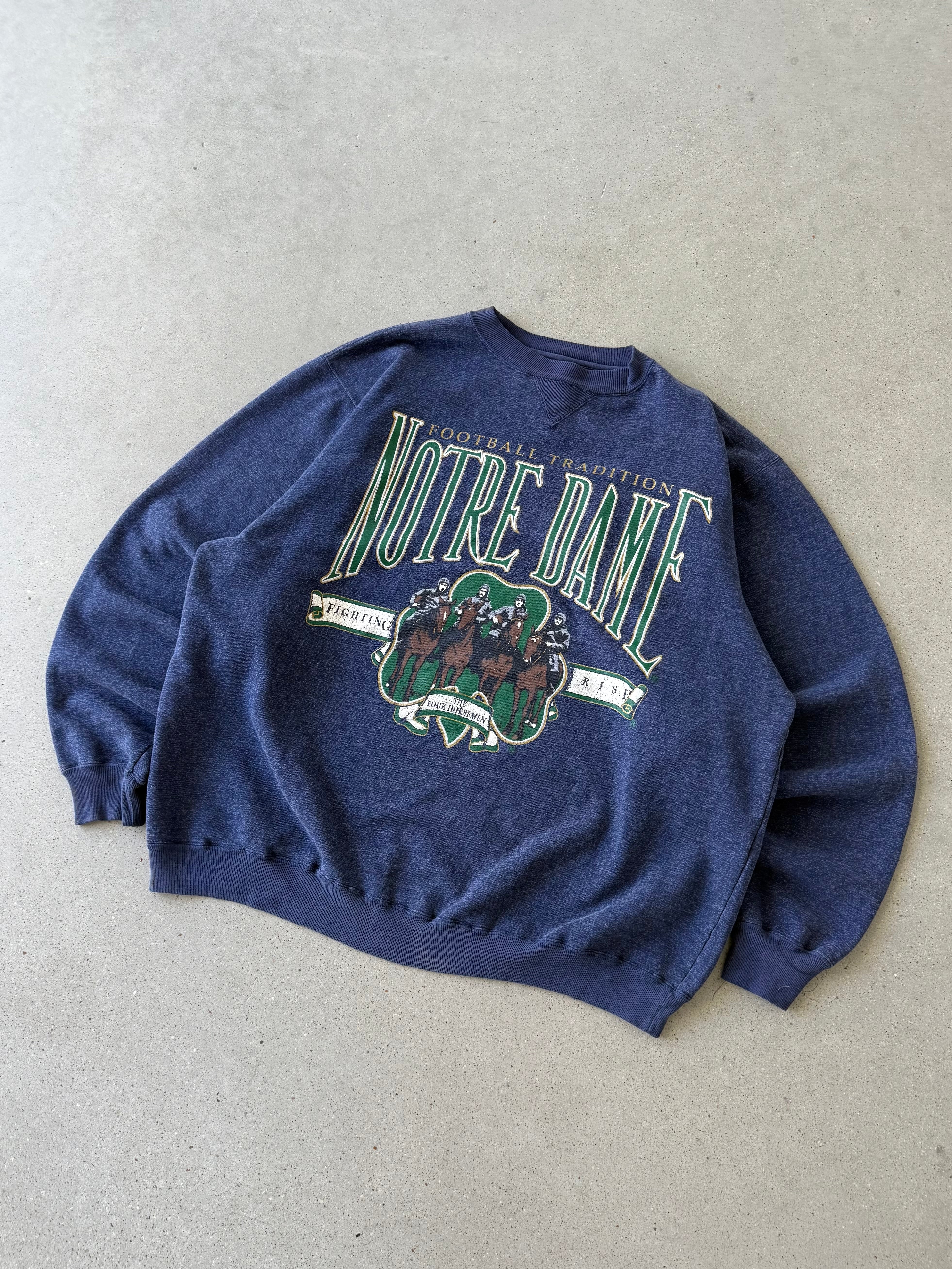 Vintage Notre Dame Football Tradition Crewneck  - XL