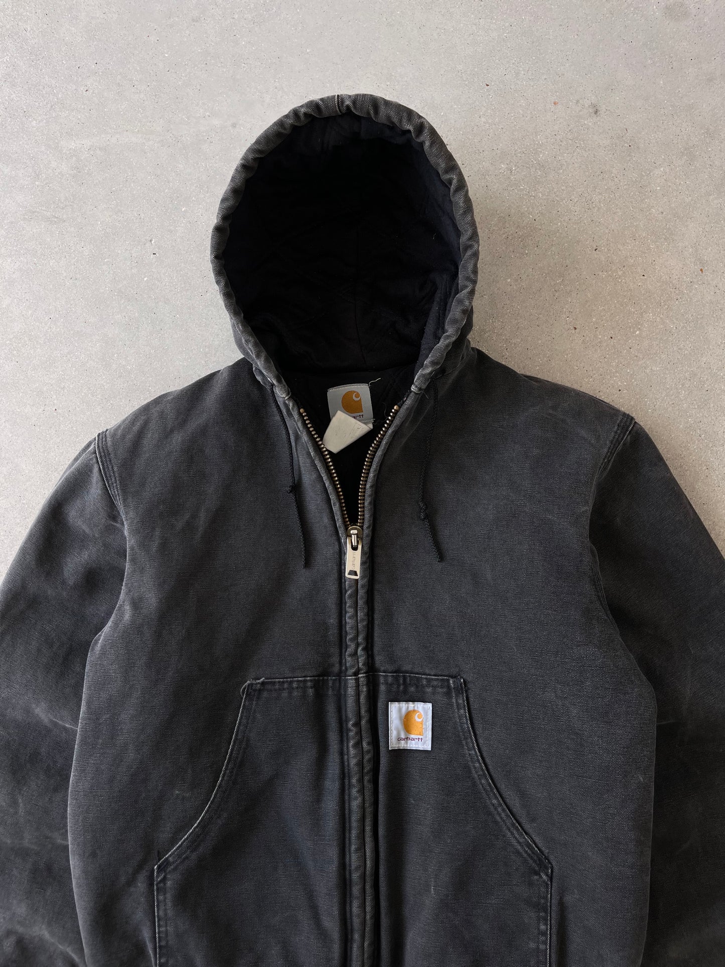 Vintage Carhartt Faded Black Active Jacket - S