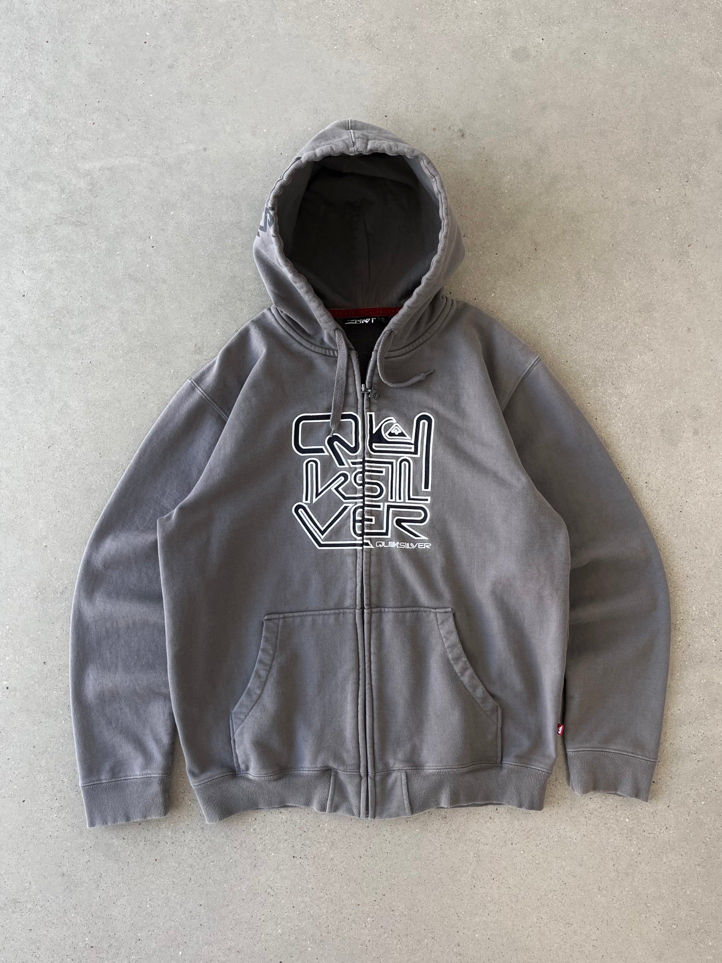 Vintage Quicksilver Zip-up Hoodie - L