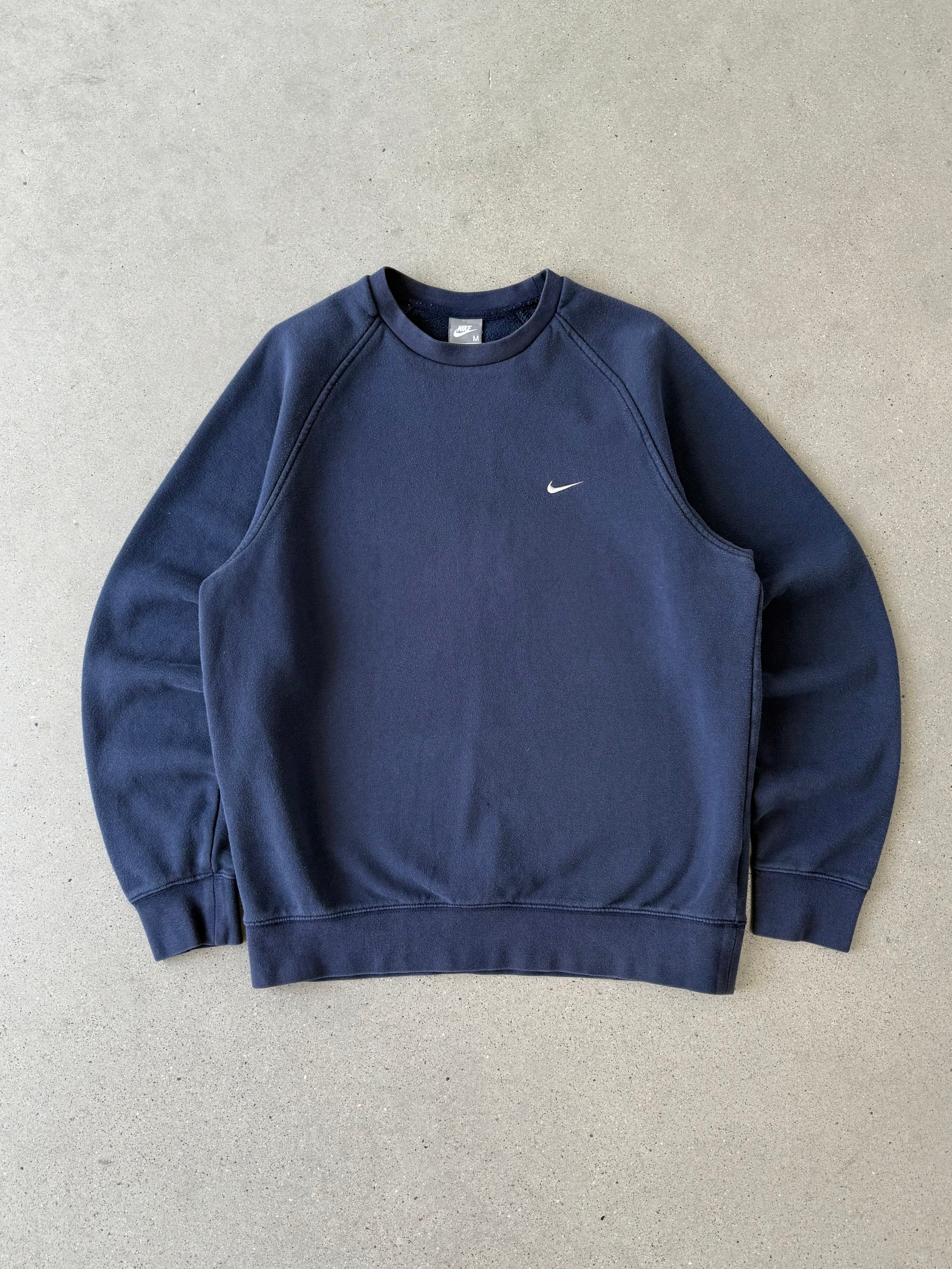 Vintage Nike Mini Swoosh Navy Crewneck - M