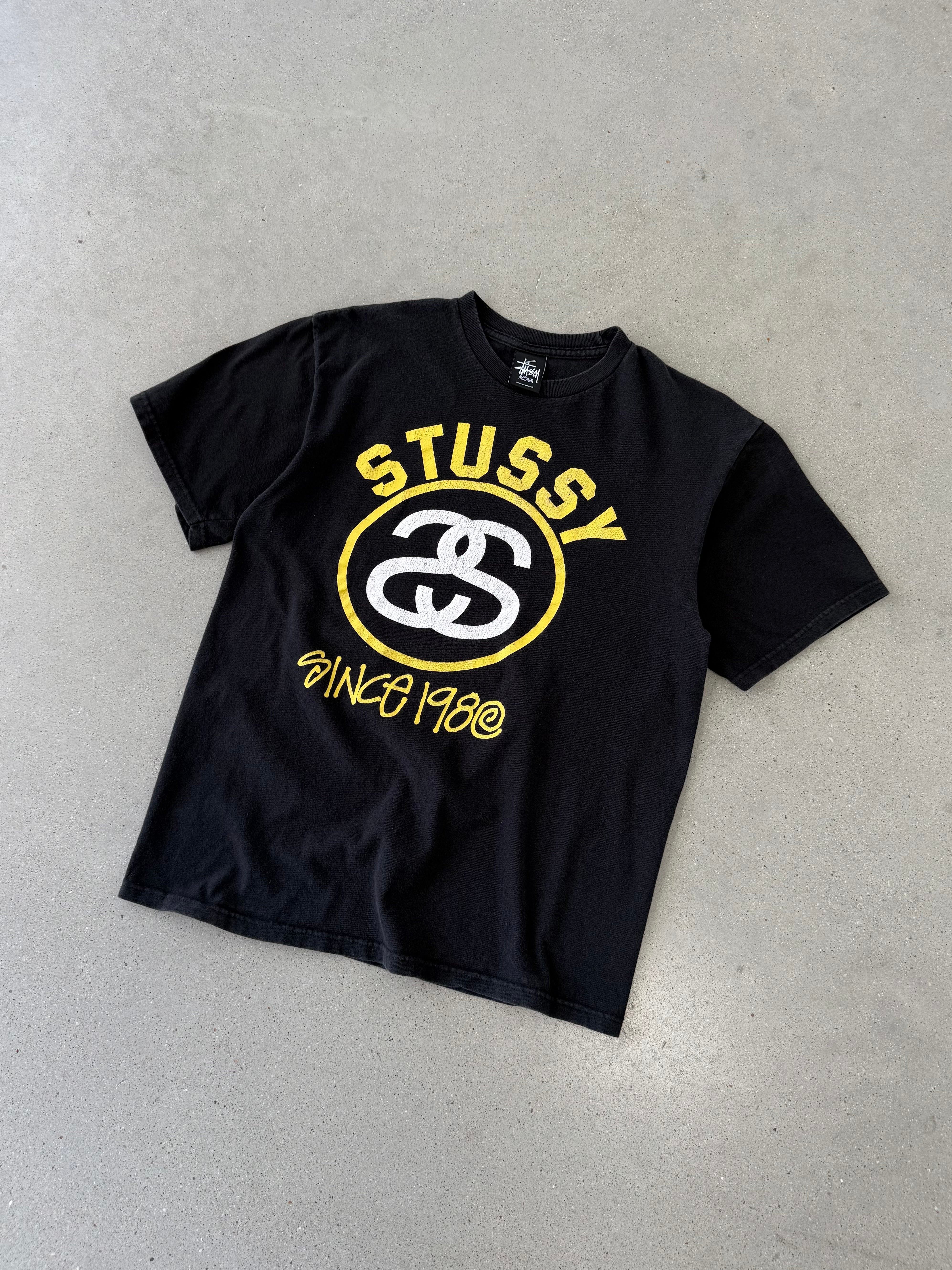 Vintage Stüssy Black Tee - M