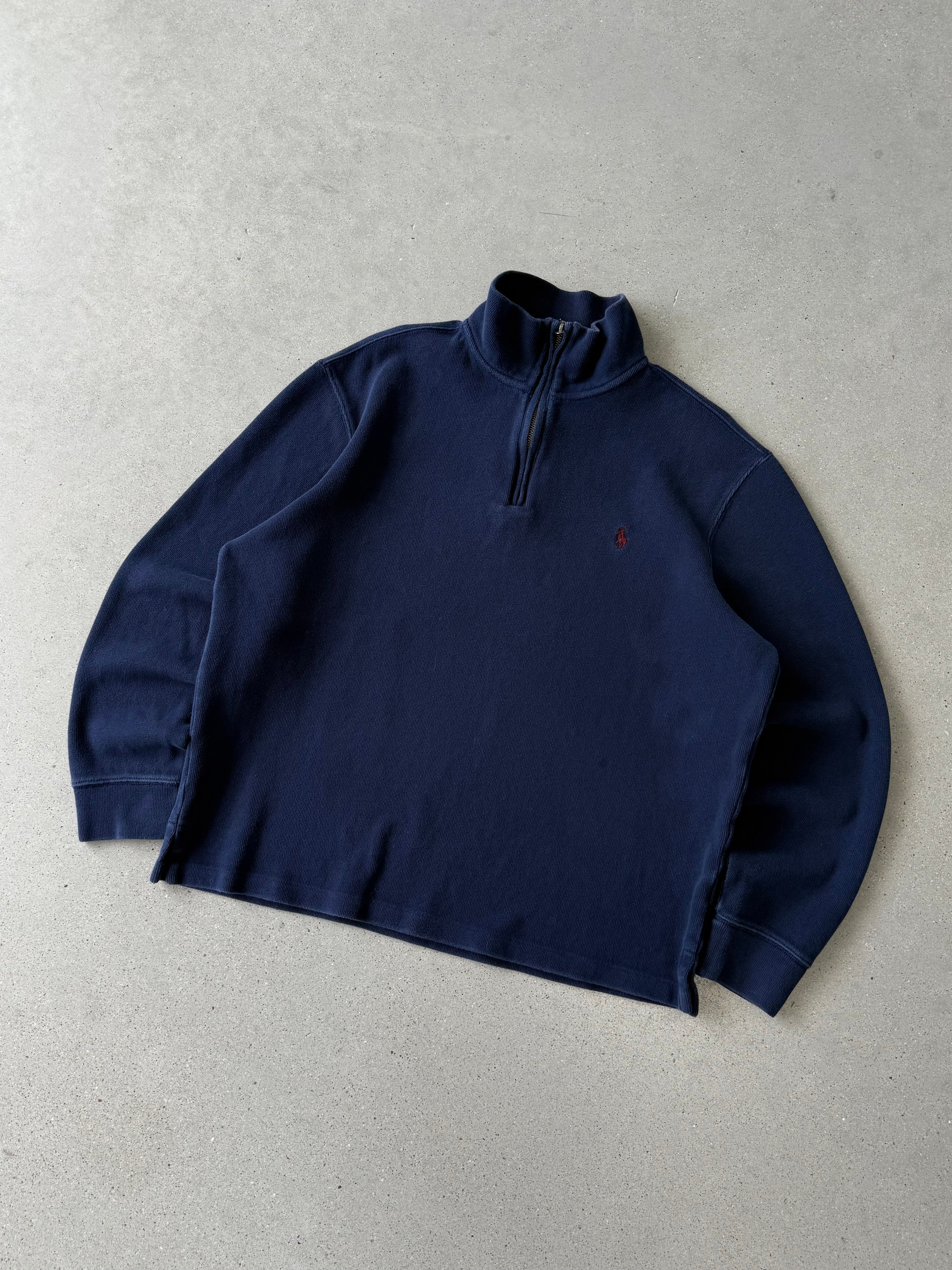 Vintage Polo Ralph Lauren Dark Navy Quarter Zip - L