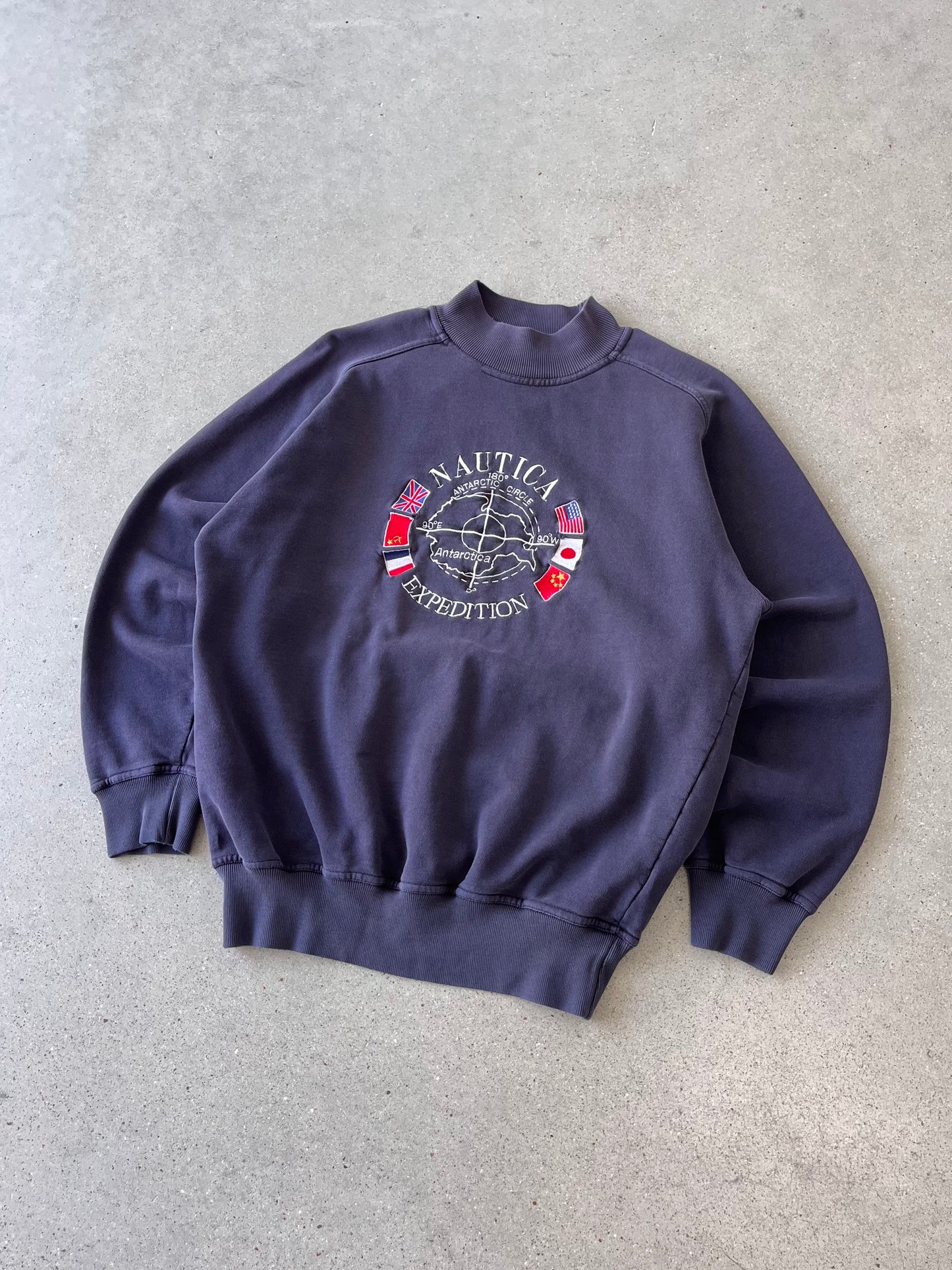 Vintage Nautica Expedition Embroidered Crewneck - S