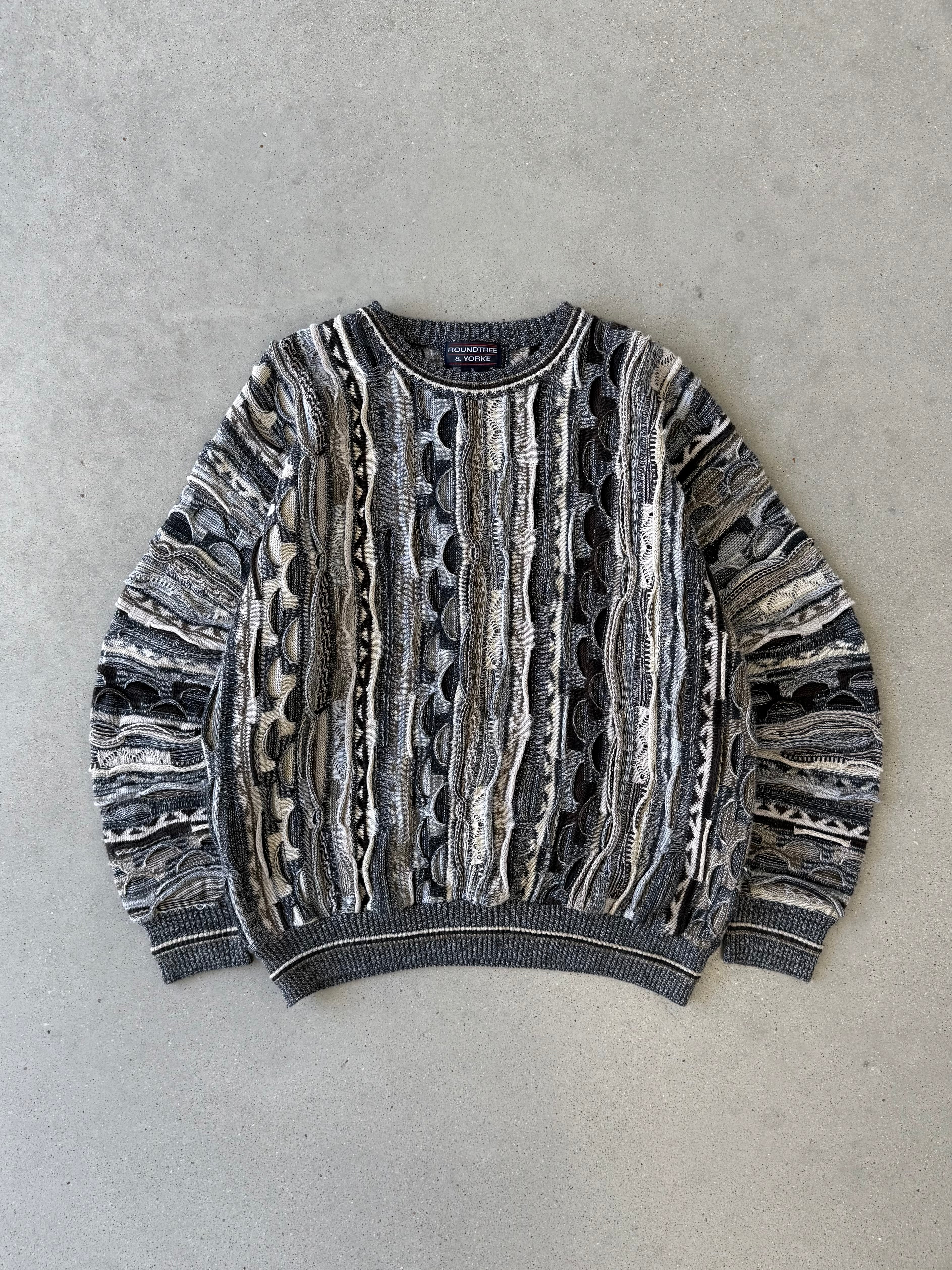 Vintage Roundtree & Yorke 3D Wired Sweater - XL