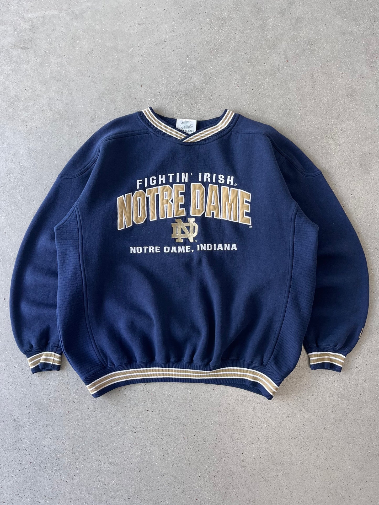 Vintage Fightin' Irish Notre Dame Crewneck - L