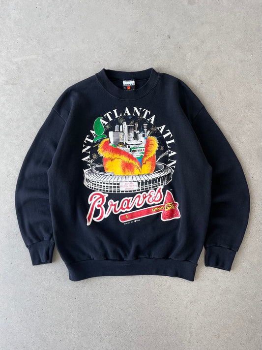 Vintage 1992 Atlanta Braves Graphic Crewneck - XL