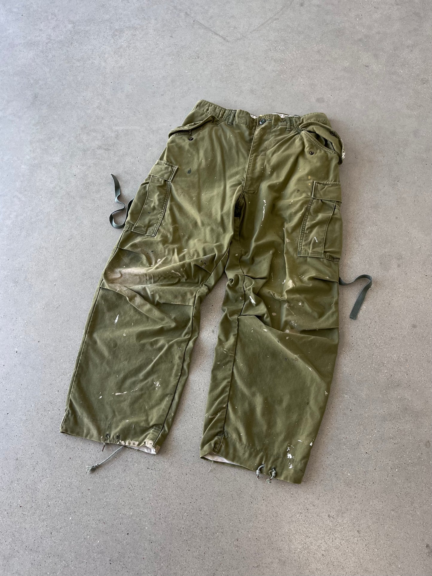 Vintage Military Painter's Parachute Cargo Pants - 34x30