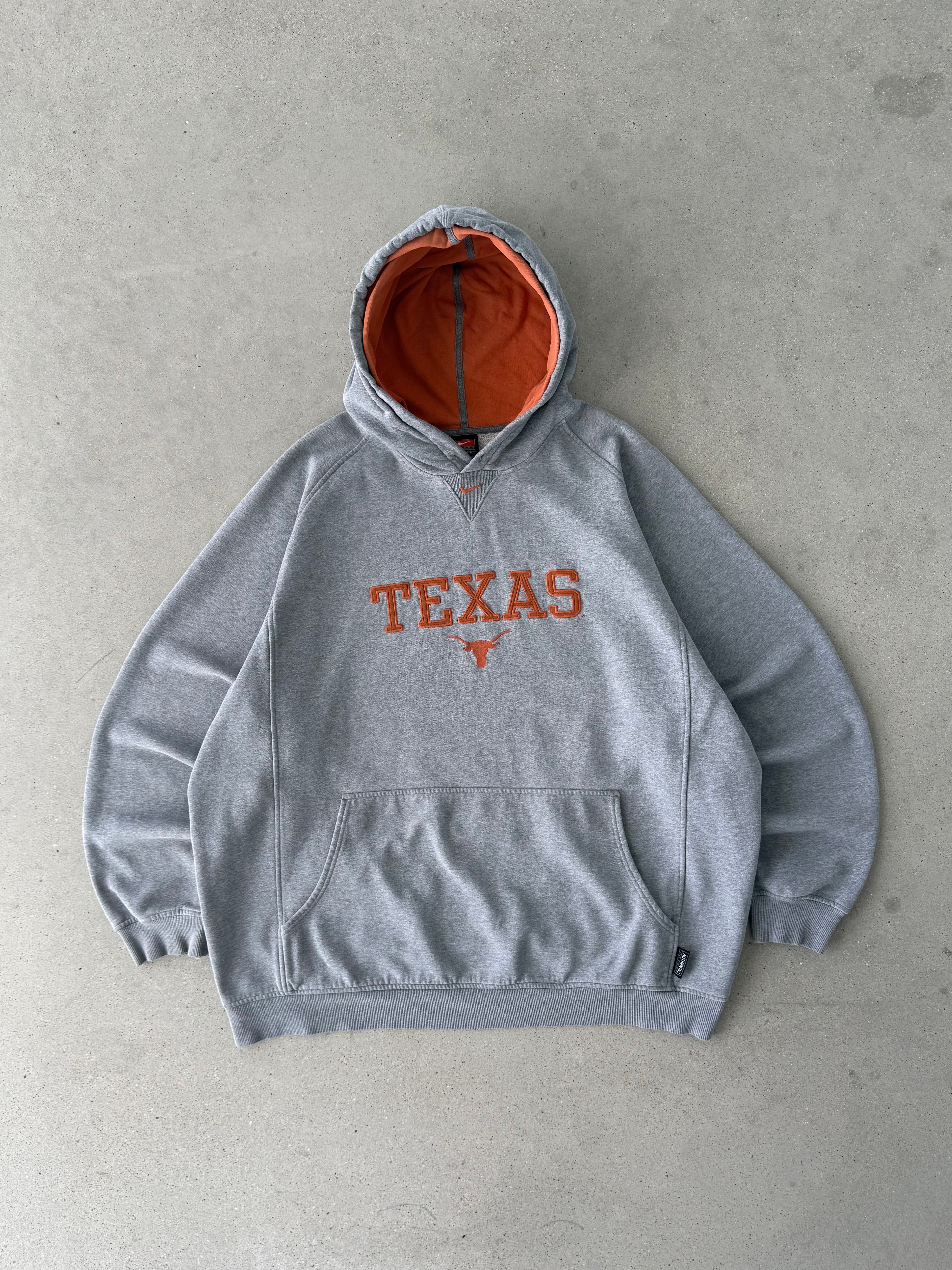 Vintage Nike University of Texas Center Swoosh Hoodie - XXL