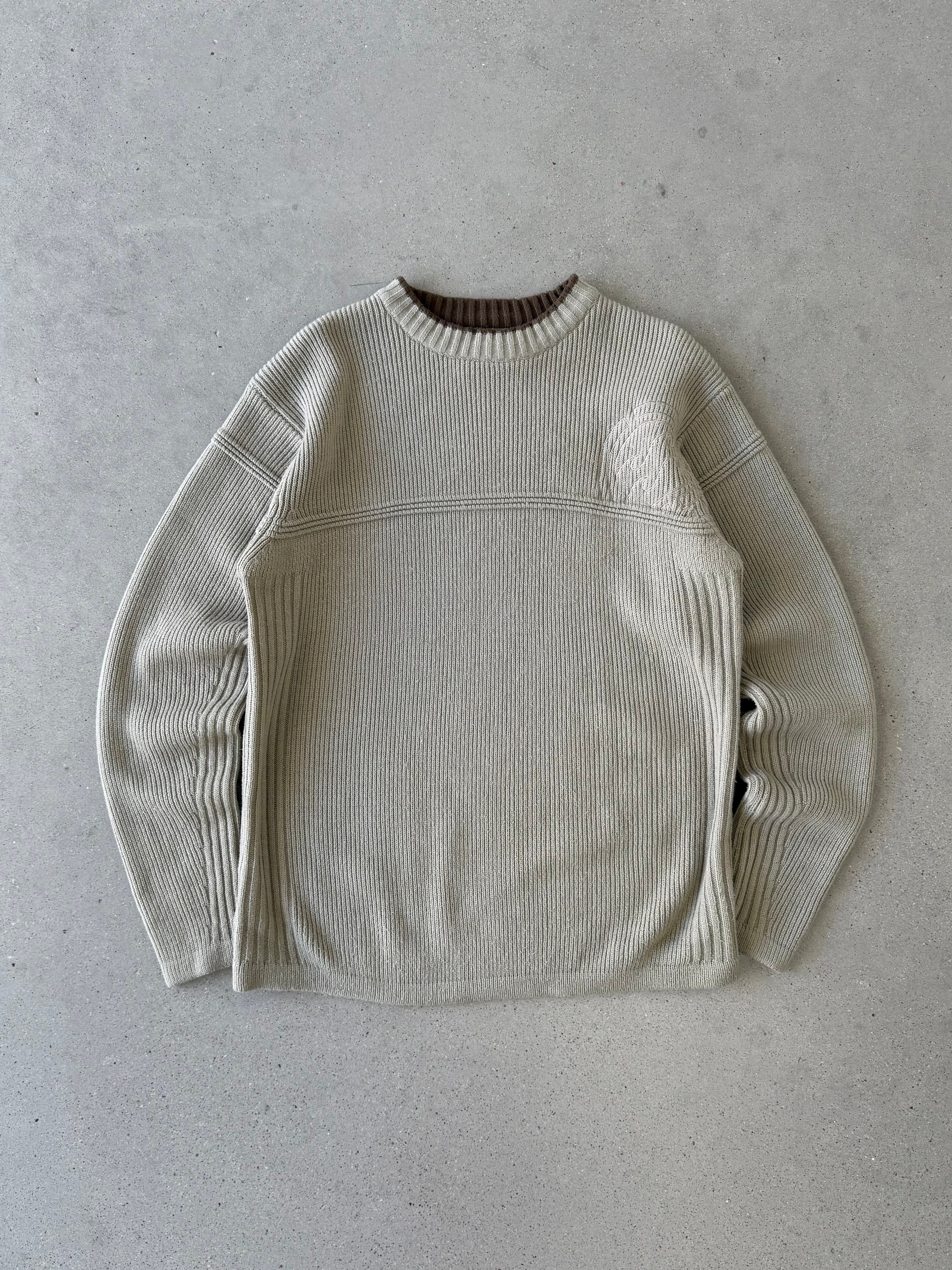 Vintage Billabong Mocha Knitted Sweater - M