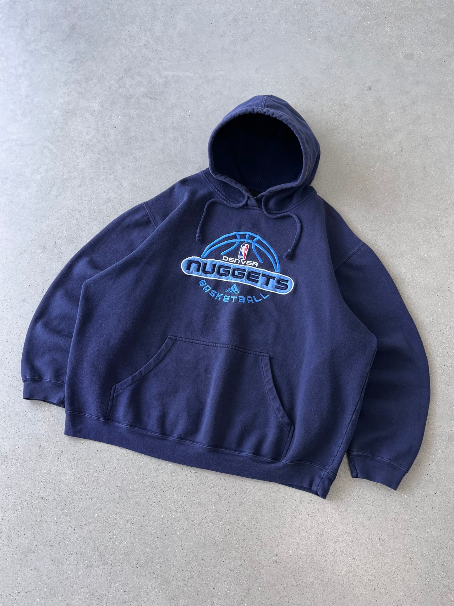 Vintage Adidas Denver Nuggets Hoodie - XL