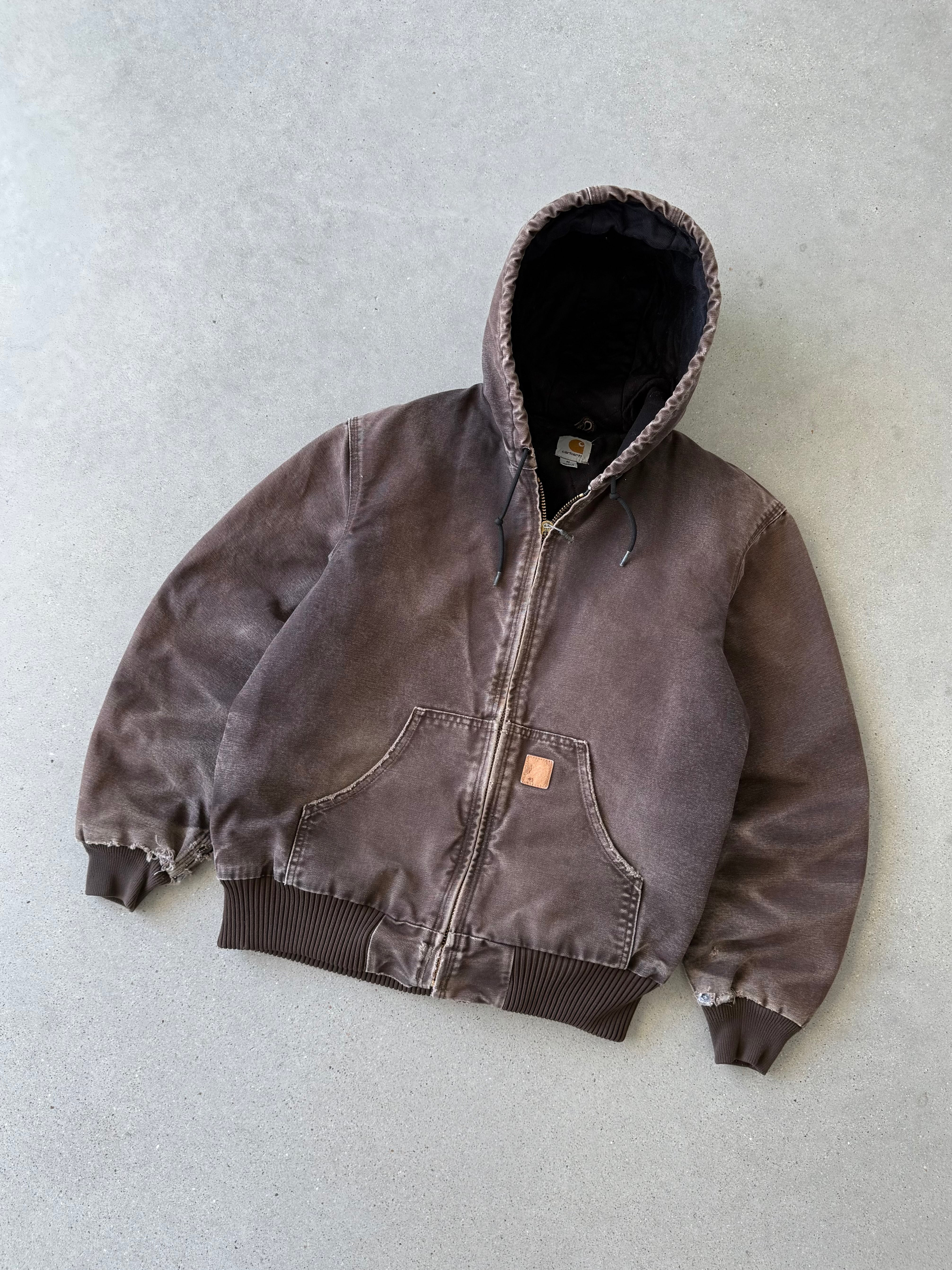Vintage Carhartt J130 DKB Faded Brown Active Jacket - M