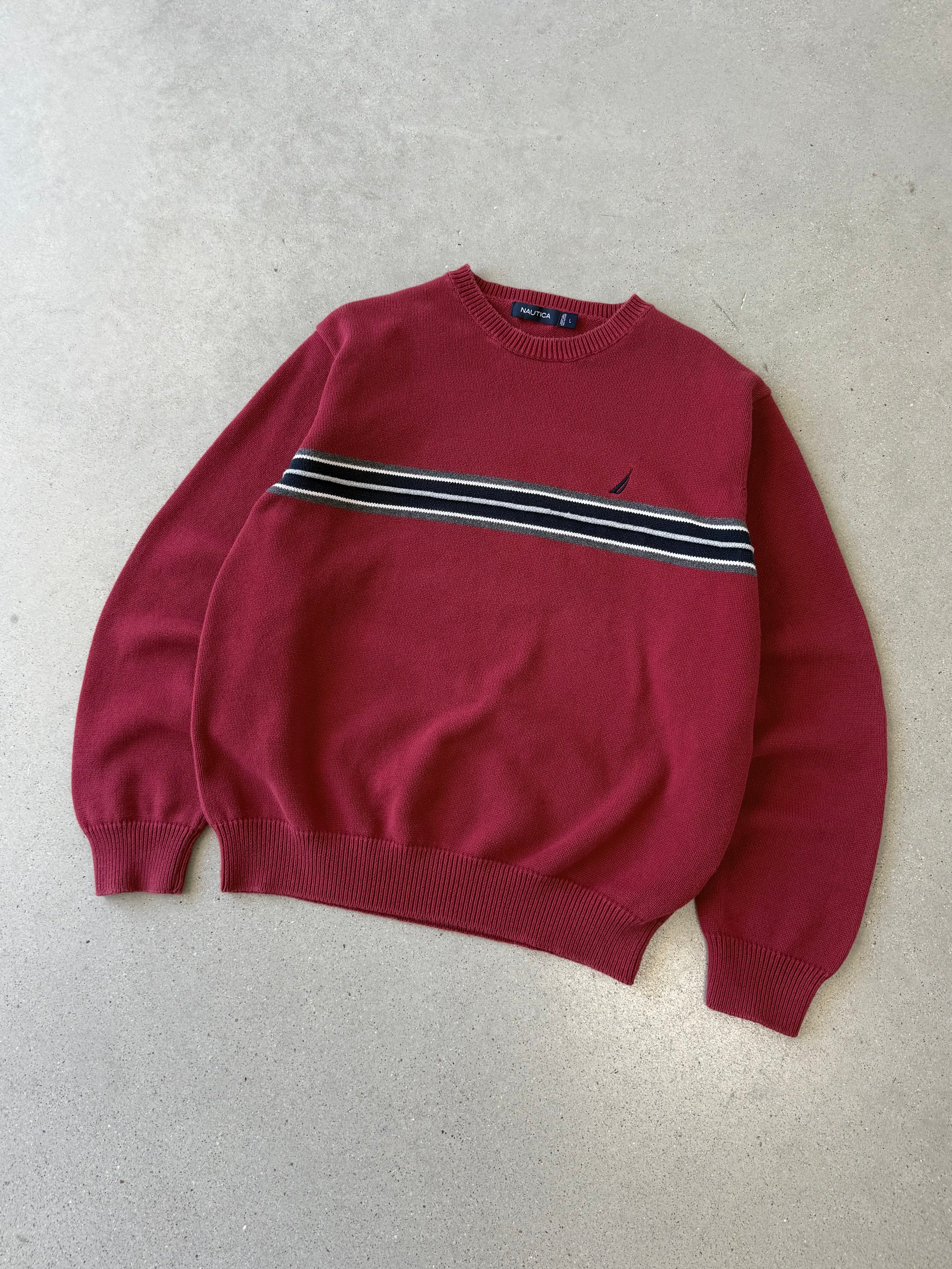 Vintage Nautica Striped Sweater - L