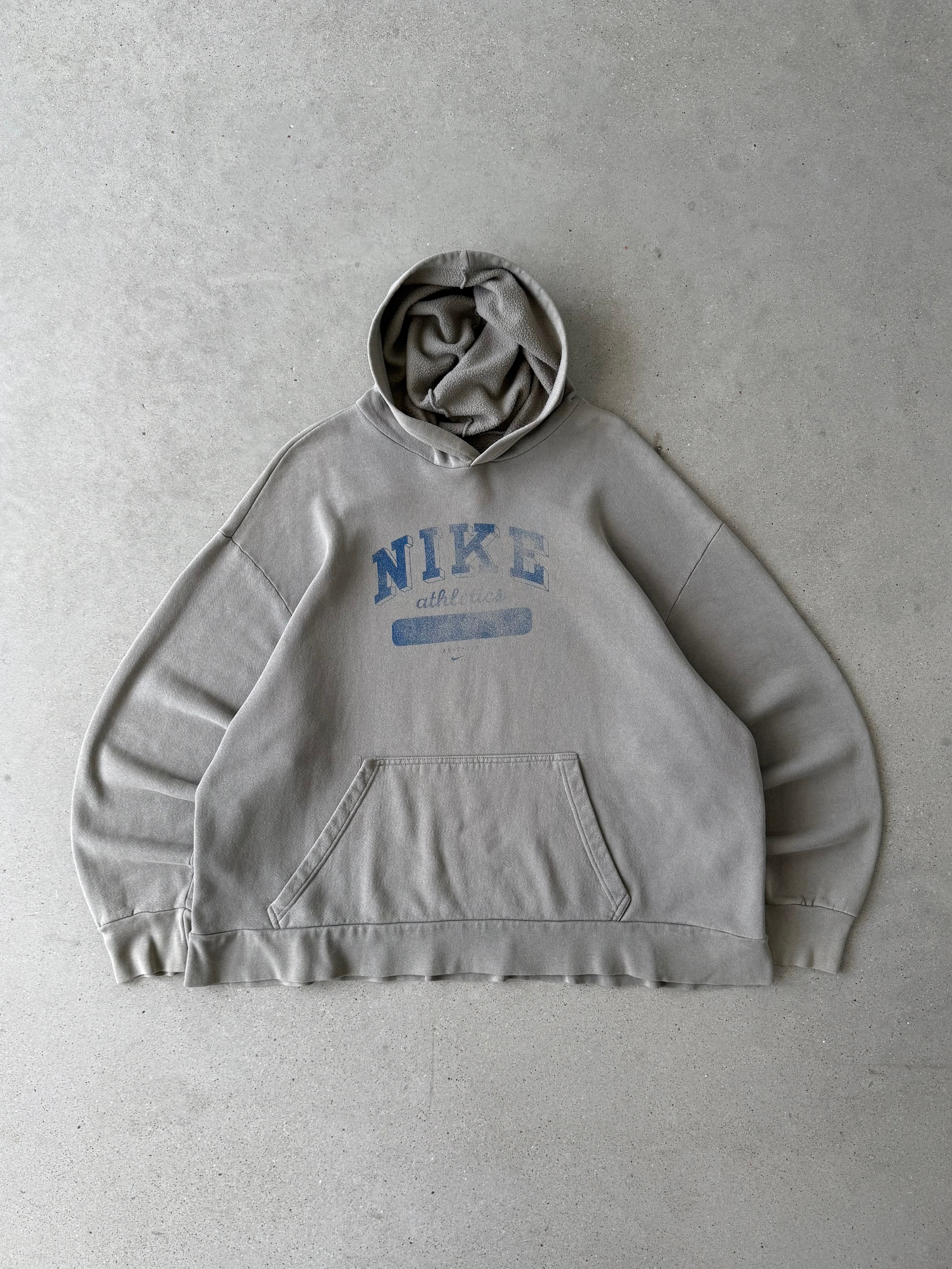 Vintage Nike Athletics Olive Hoodie - XXL