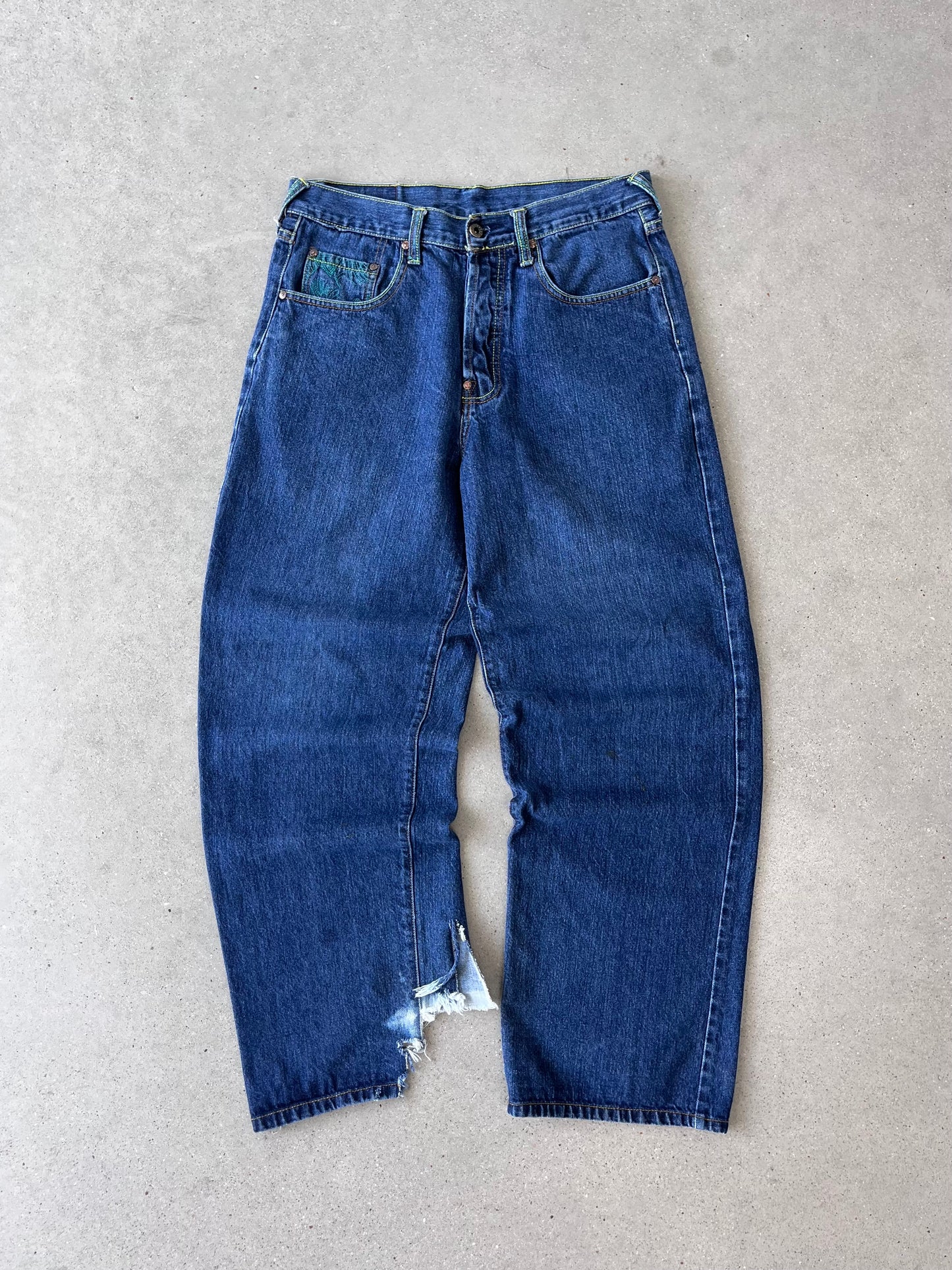 Vintage Y2K RMC Embroidered Denim - 32x31