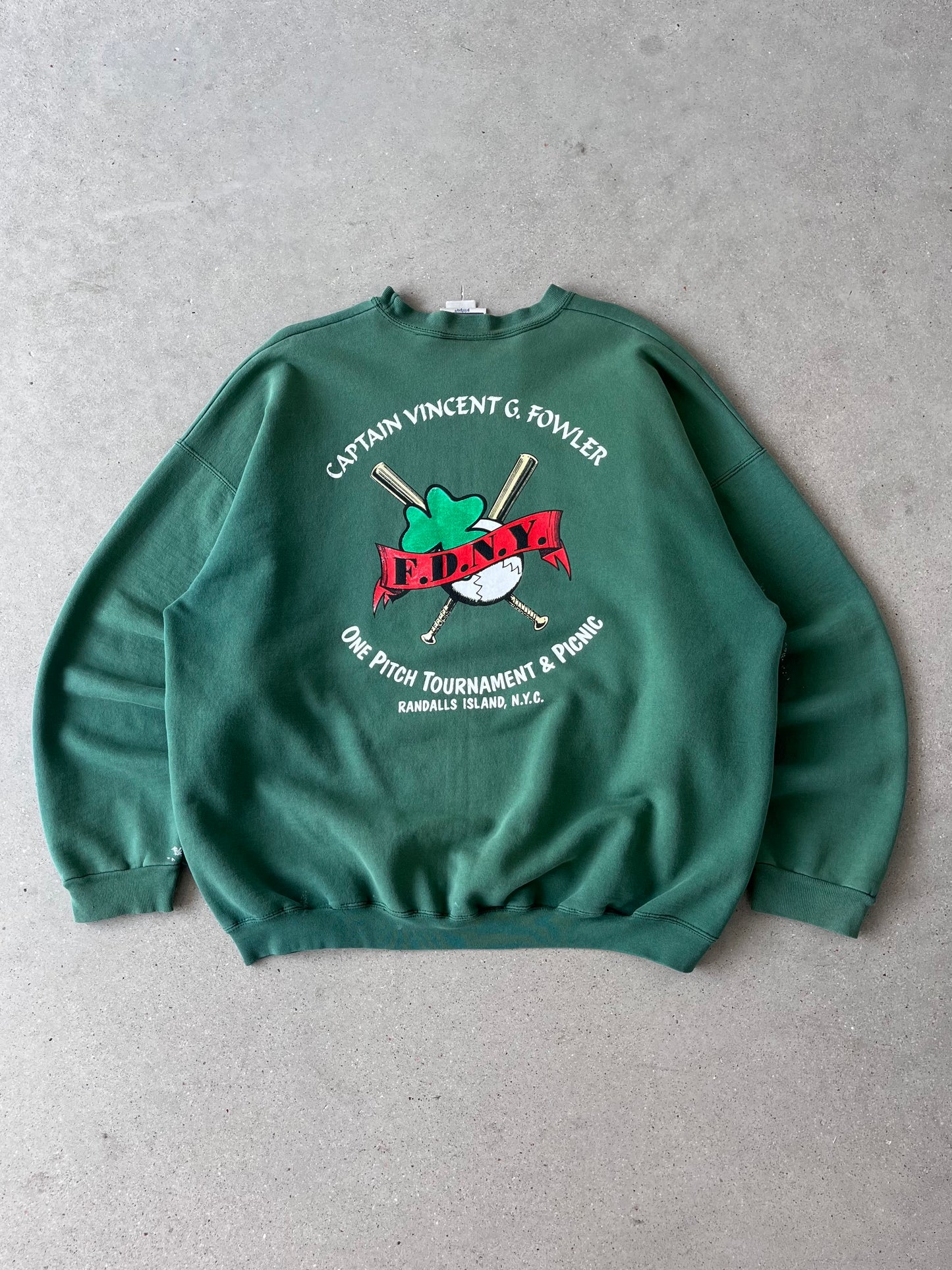 Vintage One Pitch Baseball Sweatshirt - XL