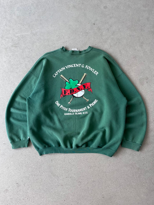 Vintage One Pitch Baseball Sweatshirt - XL