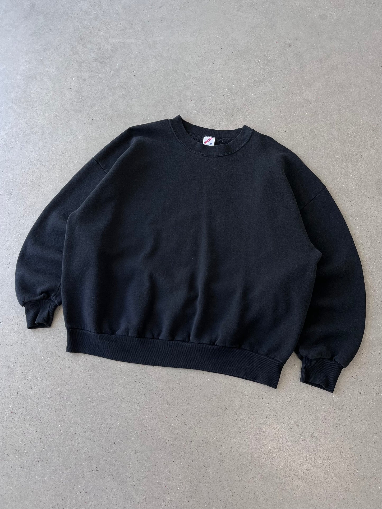 Vintage Black Jerzees Crewneck - XXL