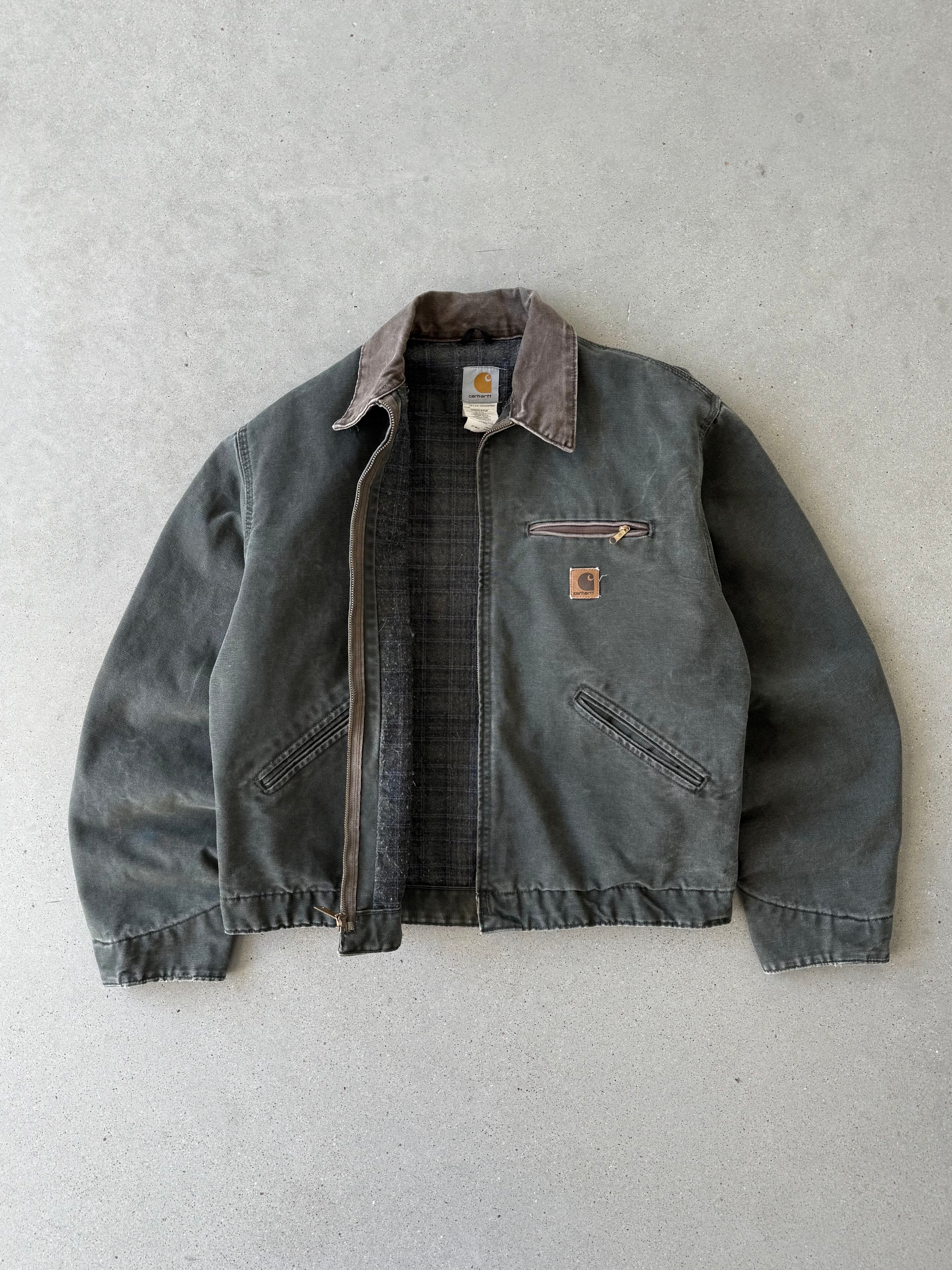 Vintage Carhartt Forest J97 MOS Green Detroit Jacket - L