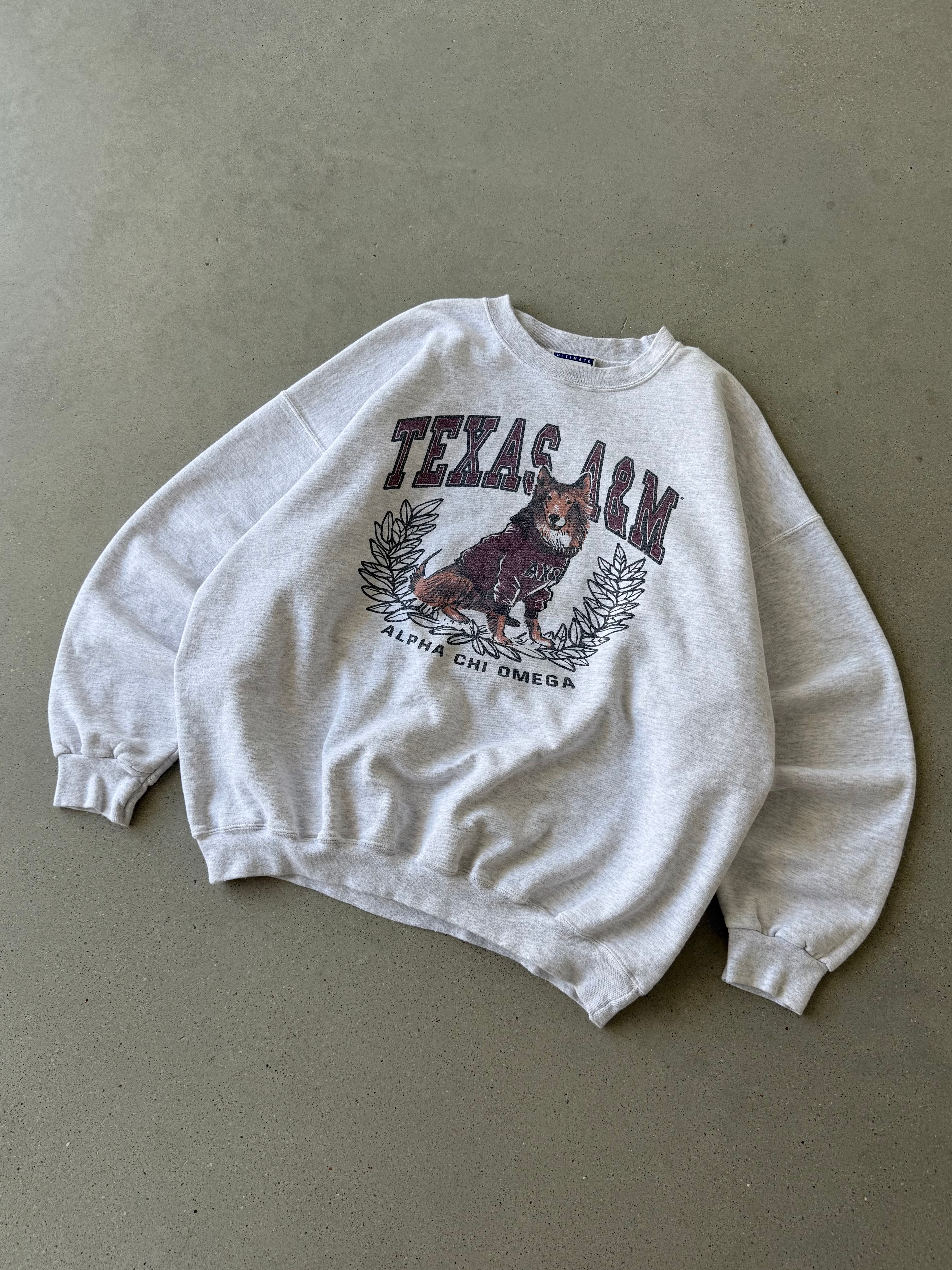 Vintage Texas A&M Alpha Chi Omega Crewneck  - XL