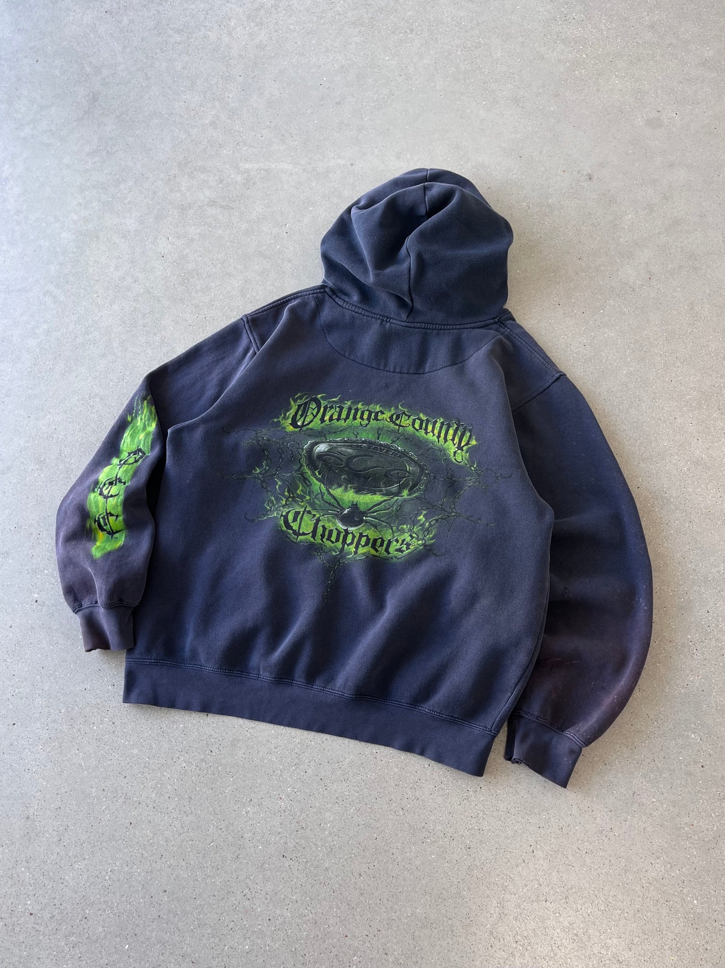 Vintage Orange County Choppers Distressed Hoodie - M