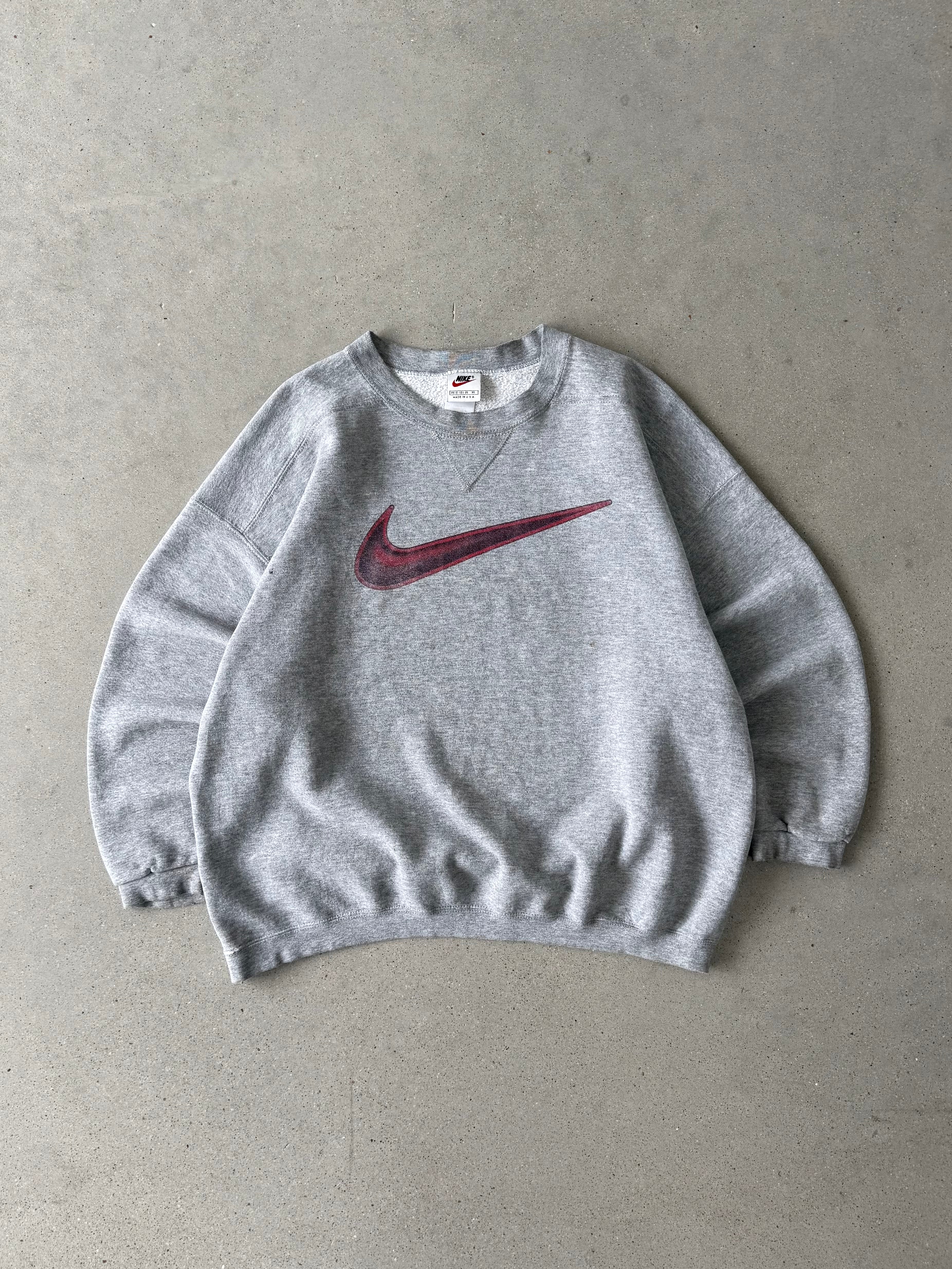 Vintage 90s Big Swoosh Sweatshirt - S
